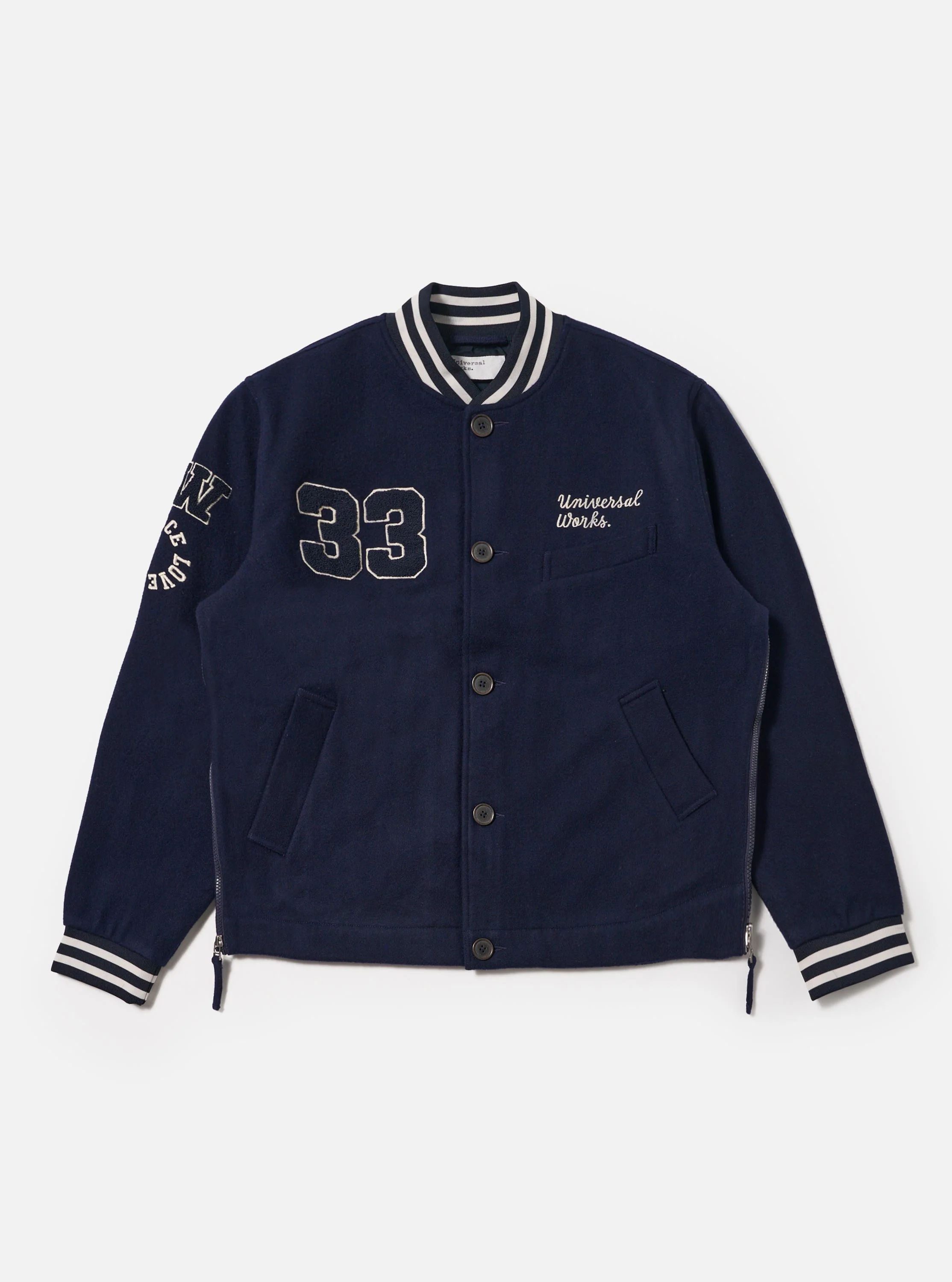 Navy Mowbray Newark Bomber Jacket - Image 5