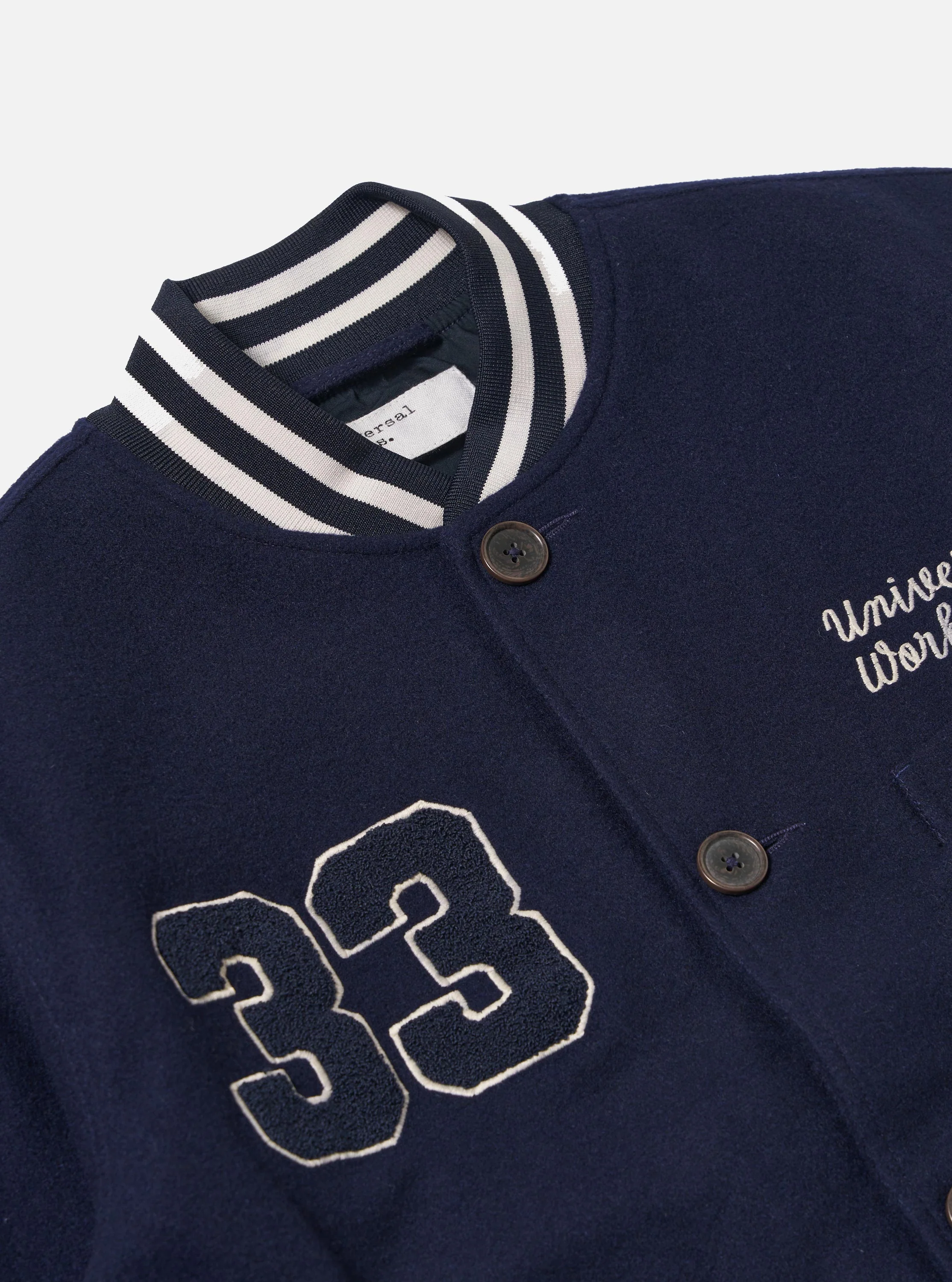 Navy Mowbray Newark Bomber Jacket - Image 7