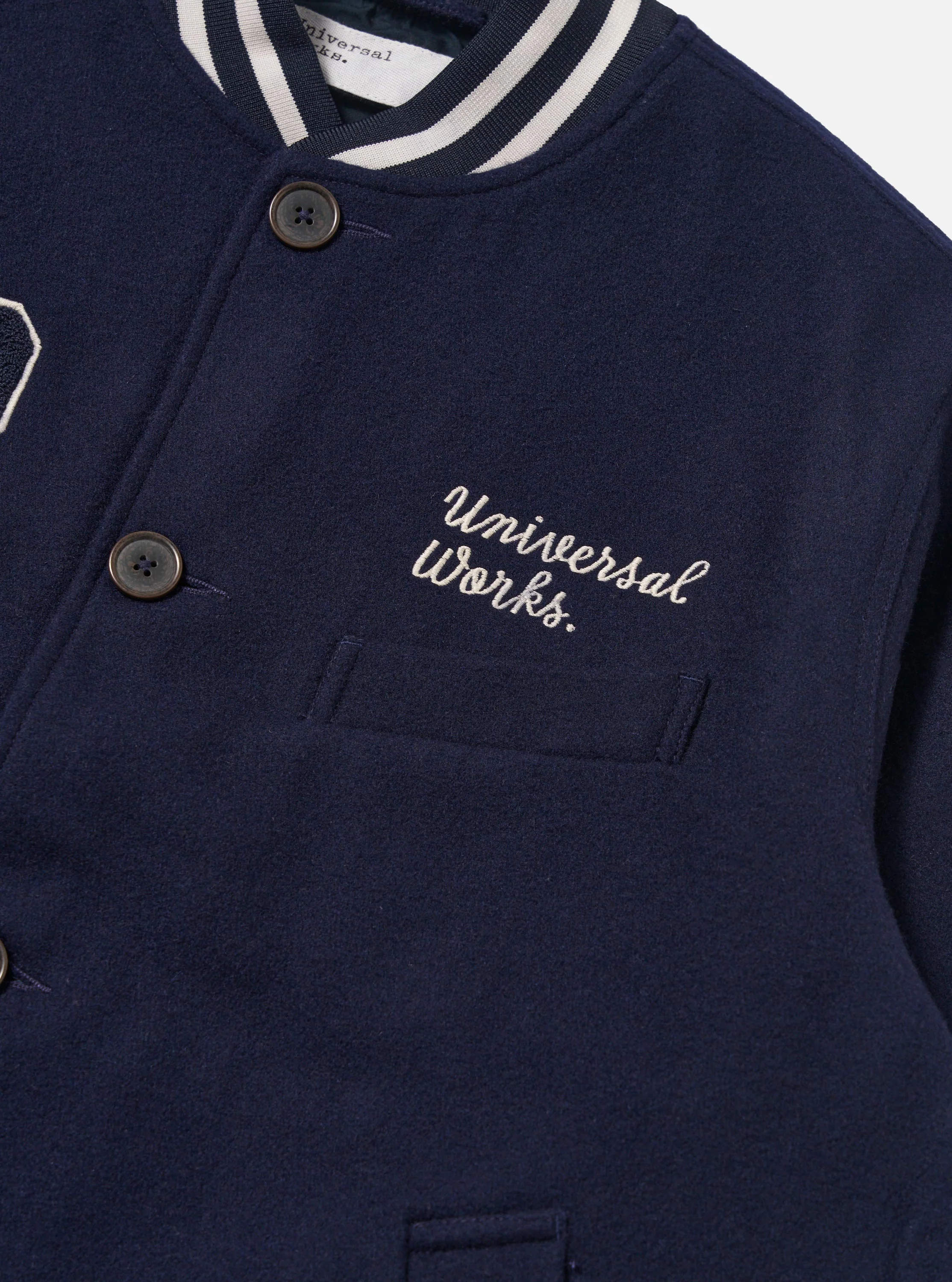 Navy Mowbray Newark Bomber Jacket - Image 8
