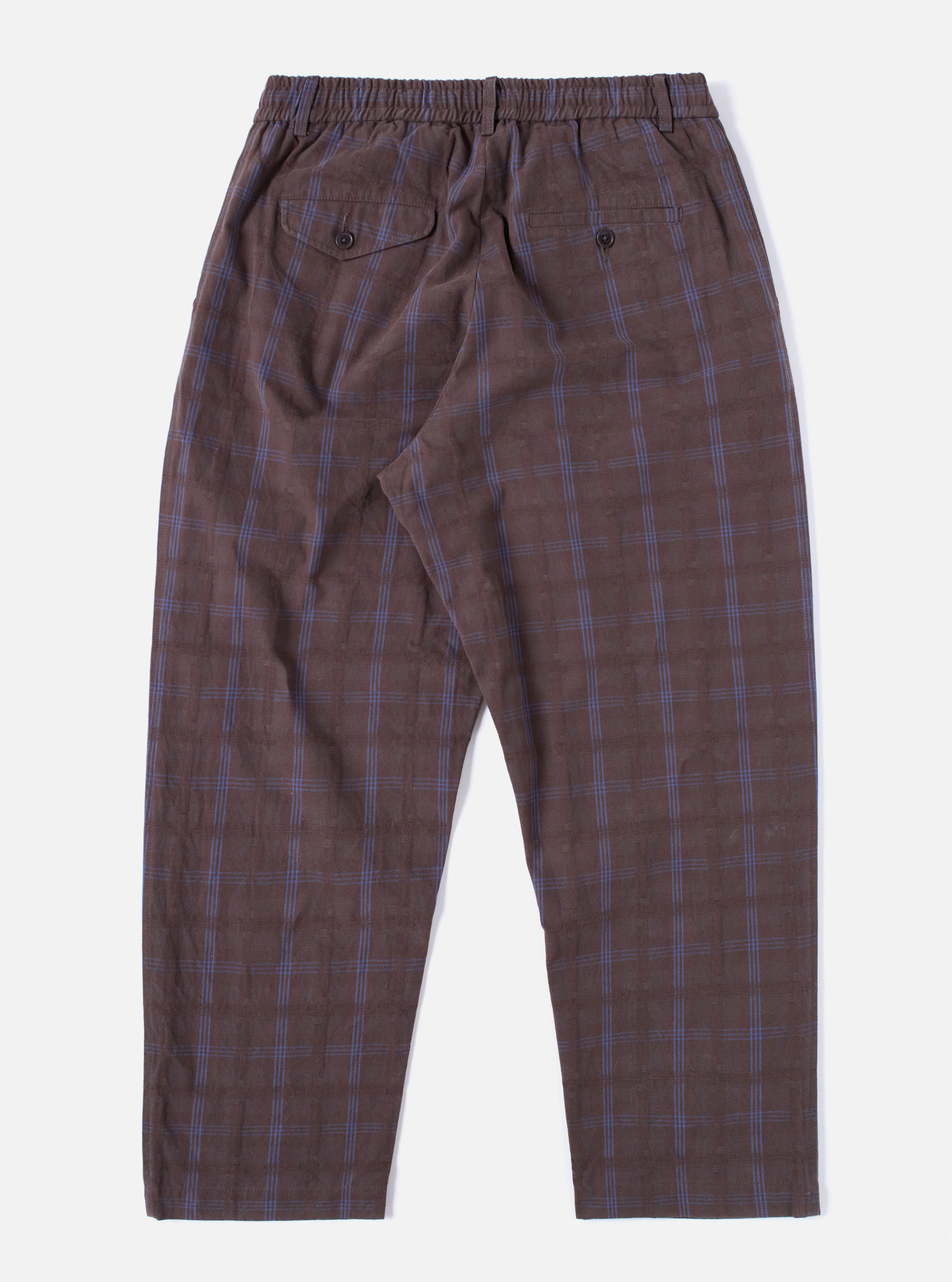 Brown Crans Cotton Check Oxford Pant - Image 3