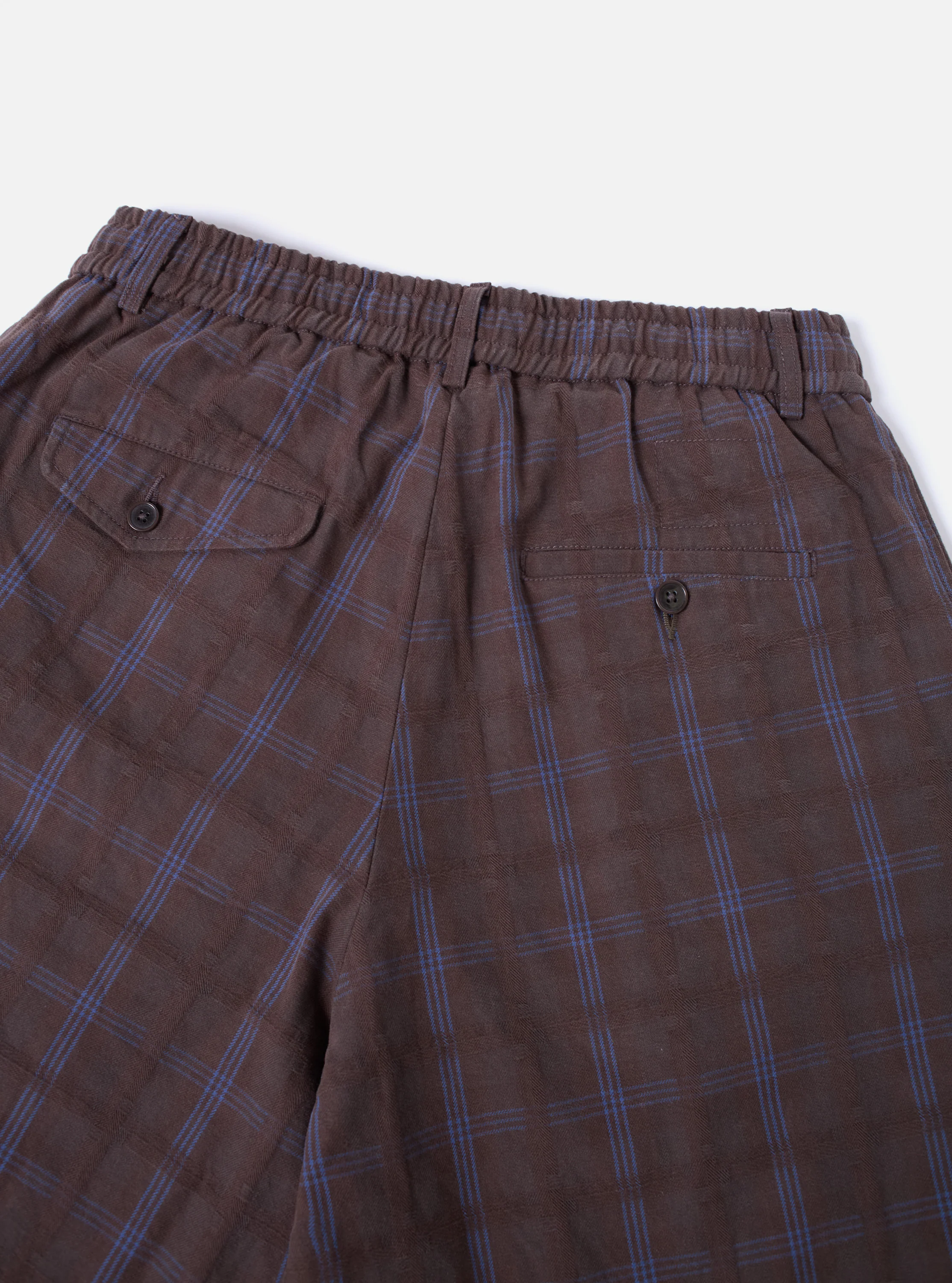 Brown Crans Cotton Check Oxford Pant - Image 5