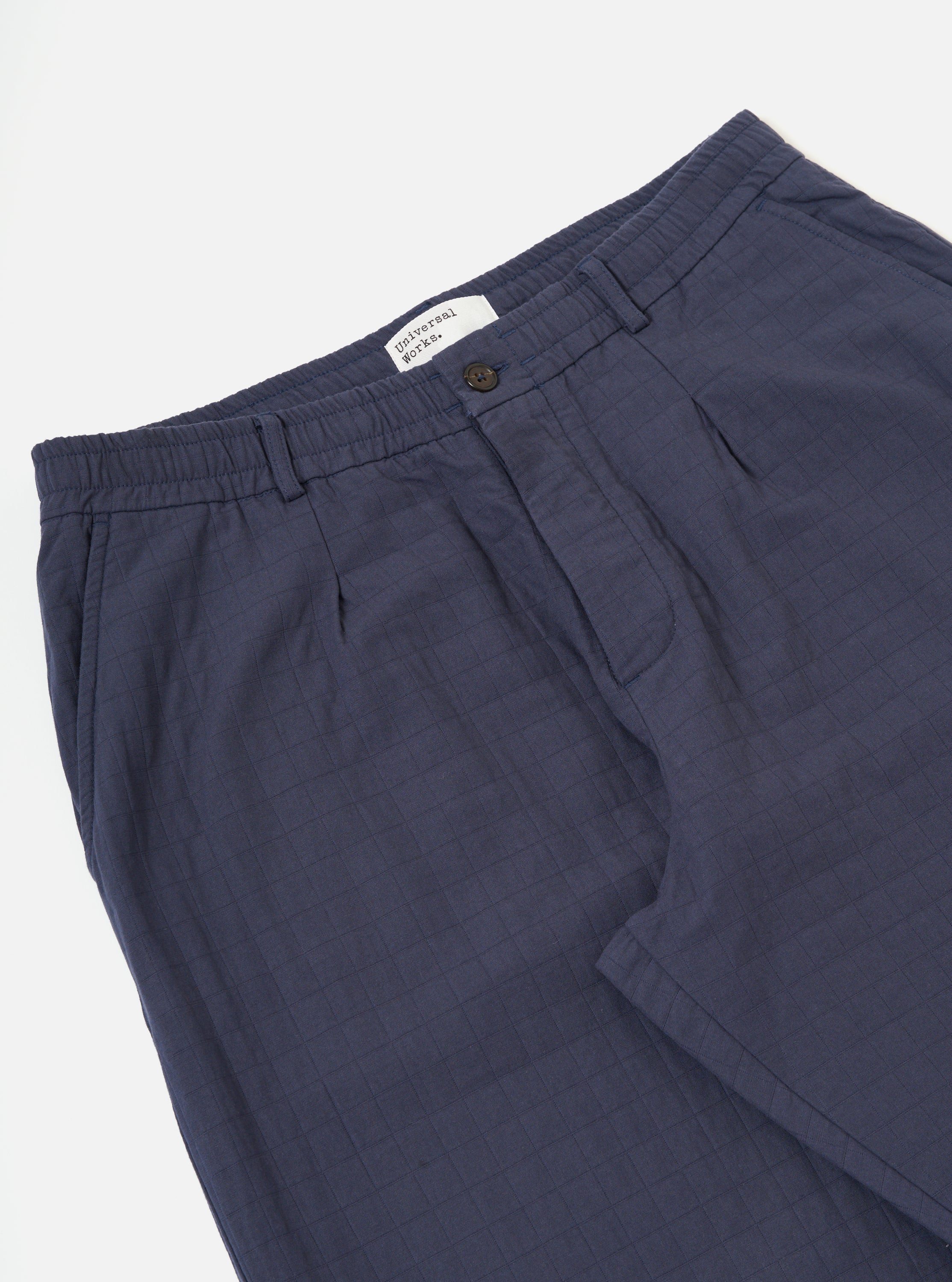 Navy Rahim Cotton Oxford Pant - Image 6