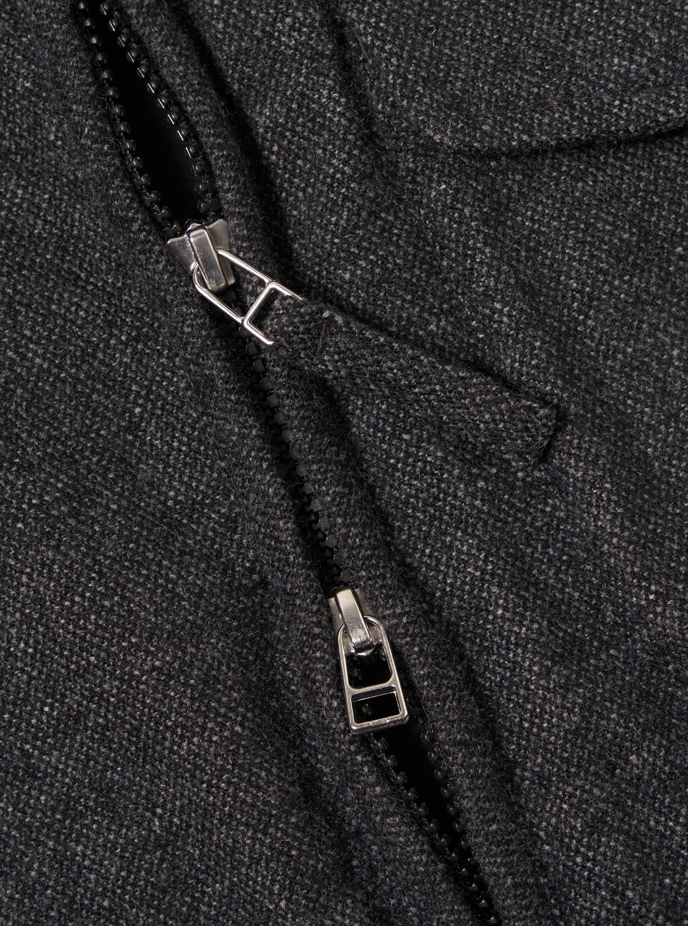 Grey Anders Wool Upcycled Parachute Liner Gilet - Image 8