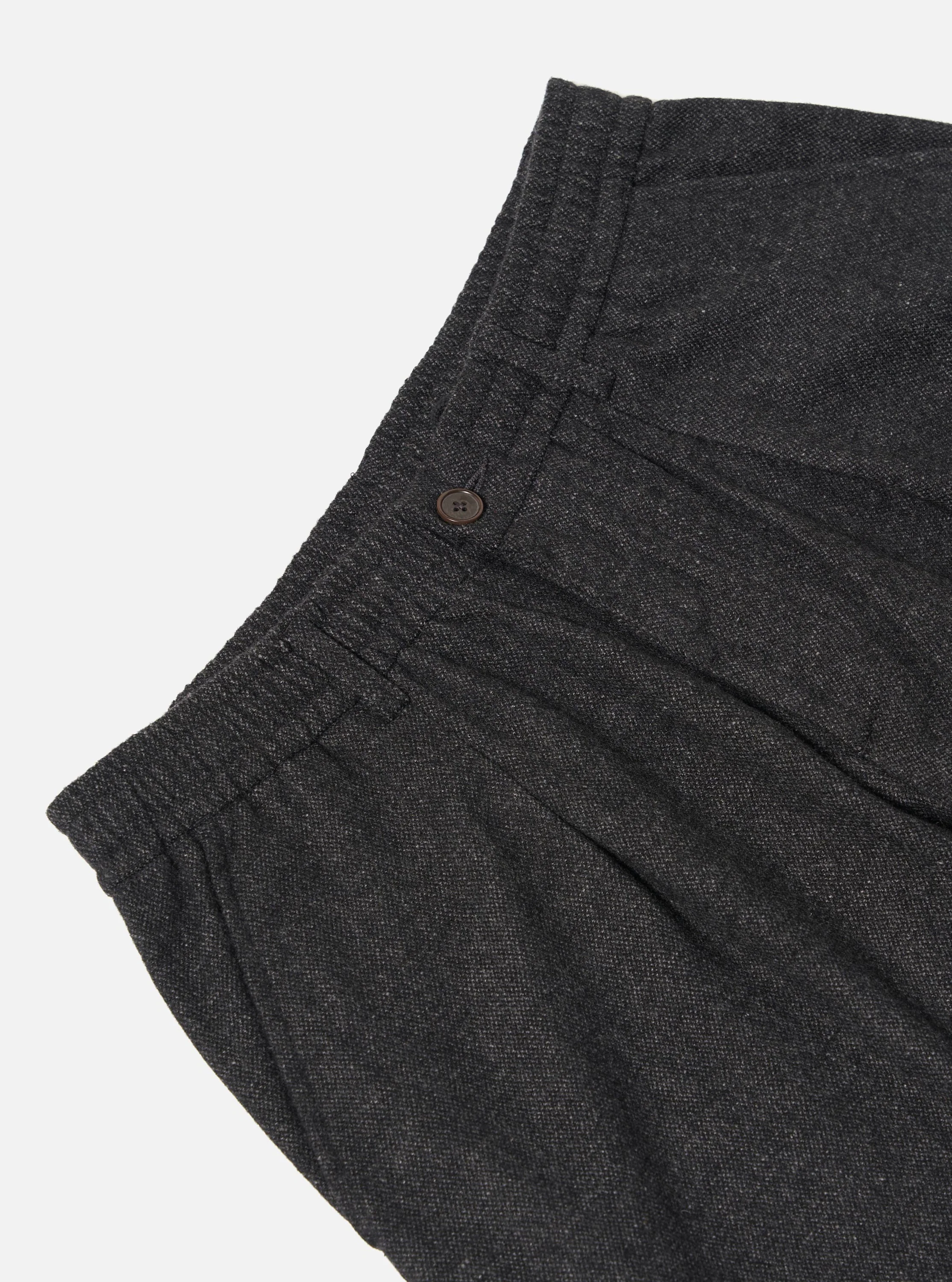 Grey Anders Wool Upcycled Pleated Track Pant - Image 6