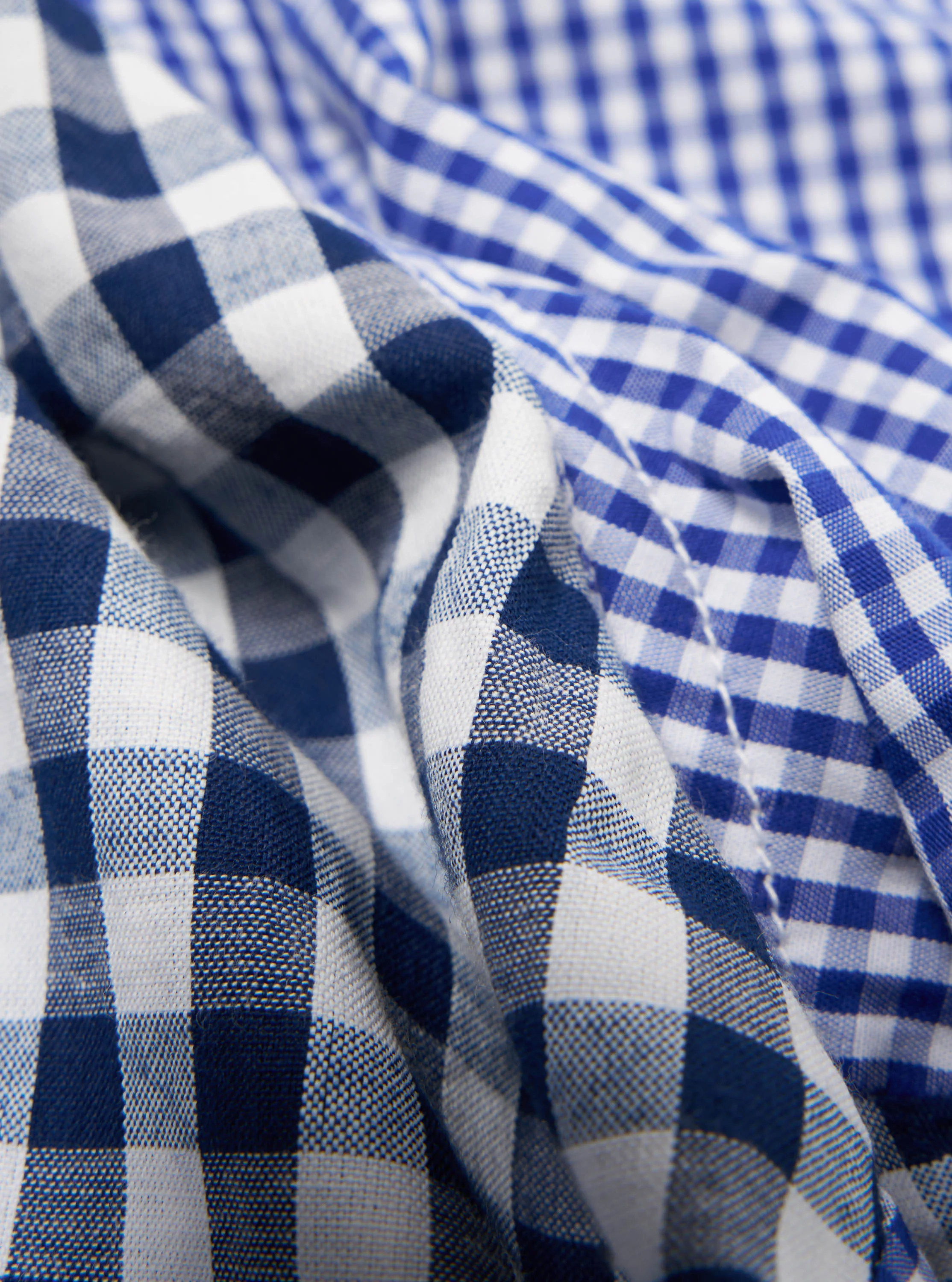 Blue Gingham Mix Pyjama Short - Image 2