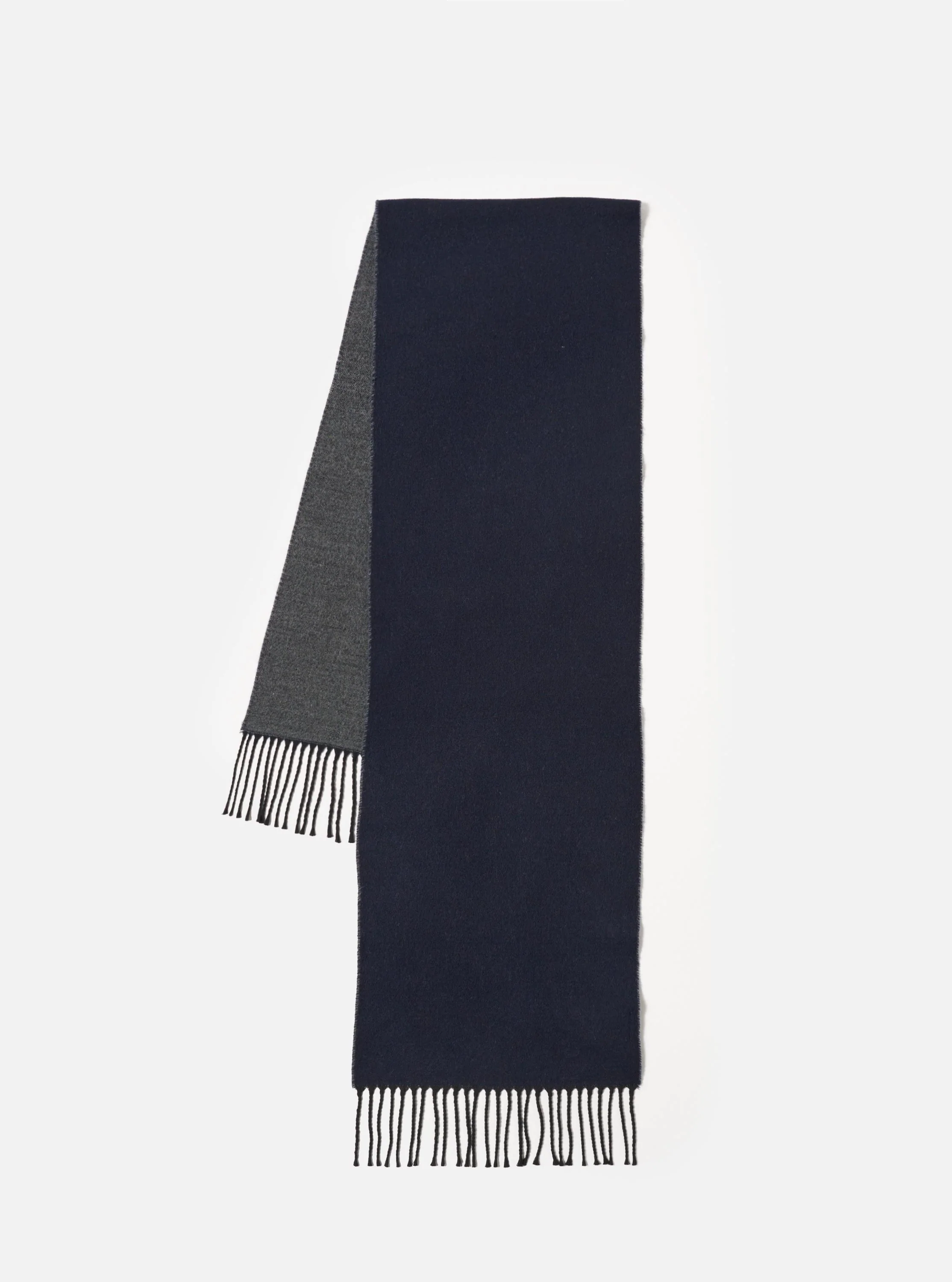 Navy/Mid Grey Double Sided Scarf