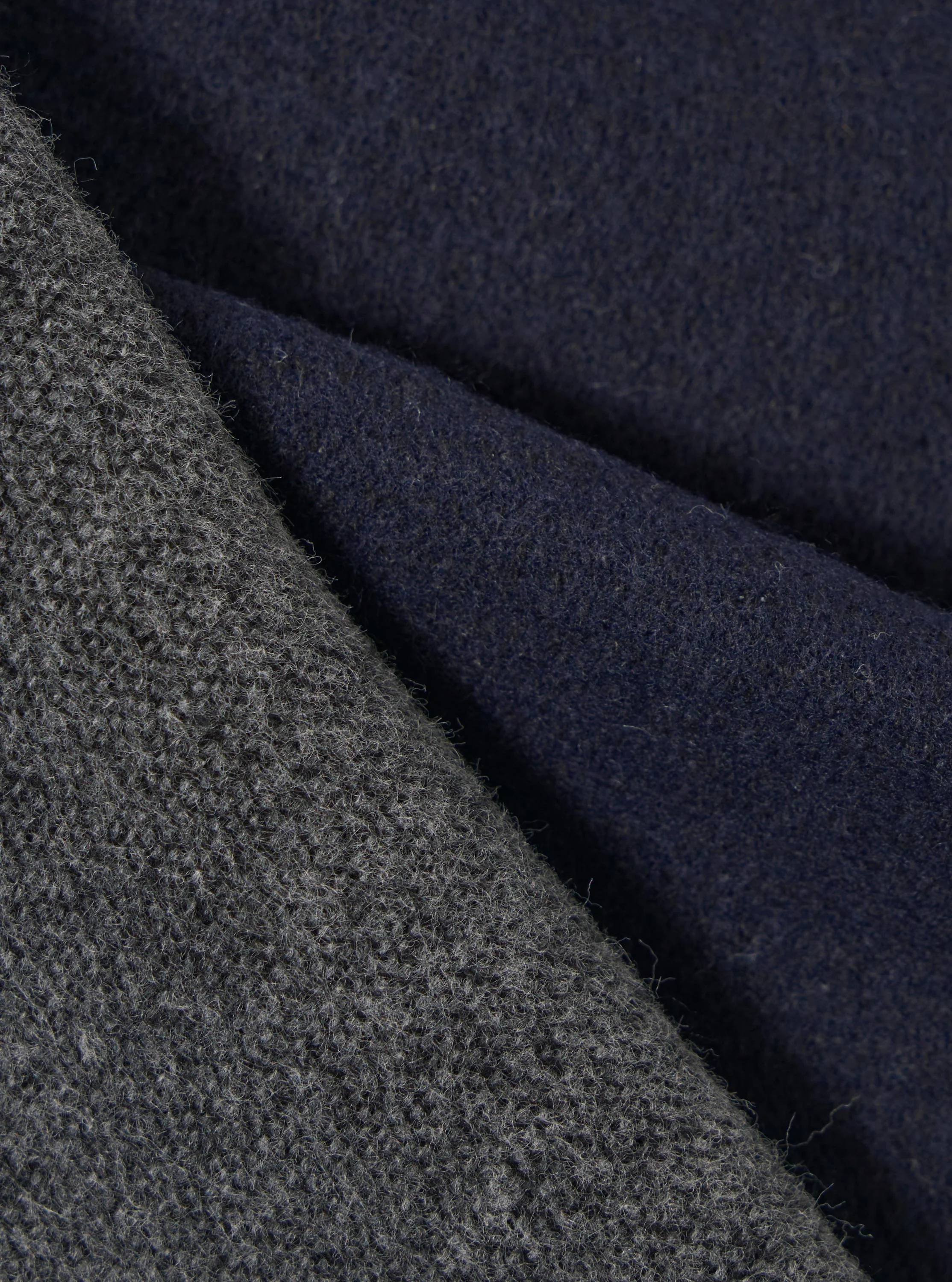 Navy/Mid Grey Double Sided Scarf - Image 3