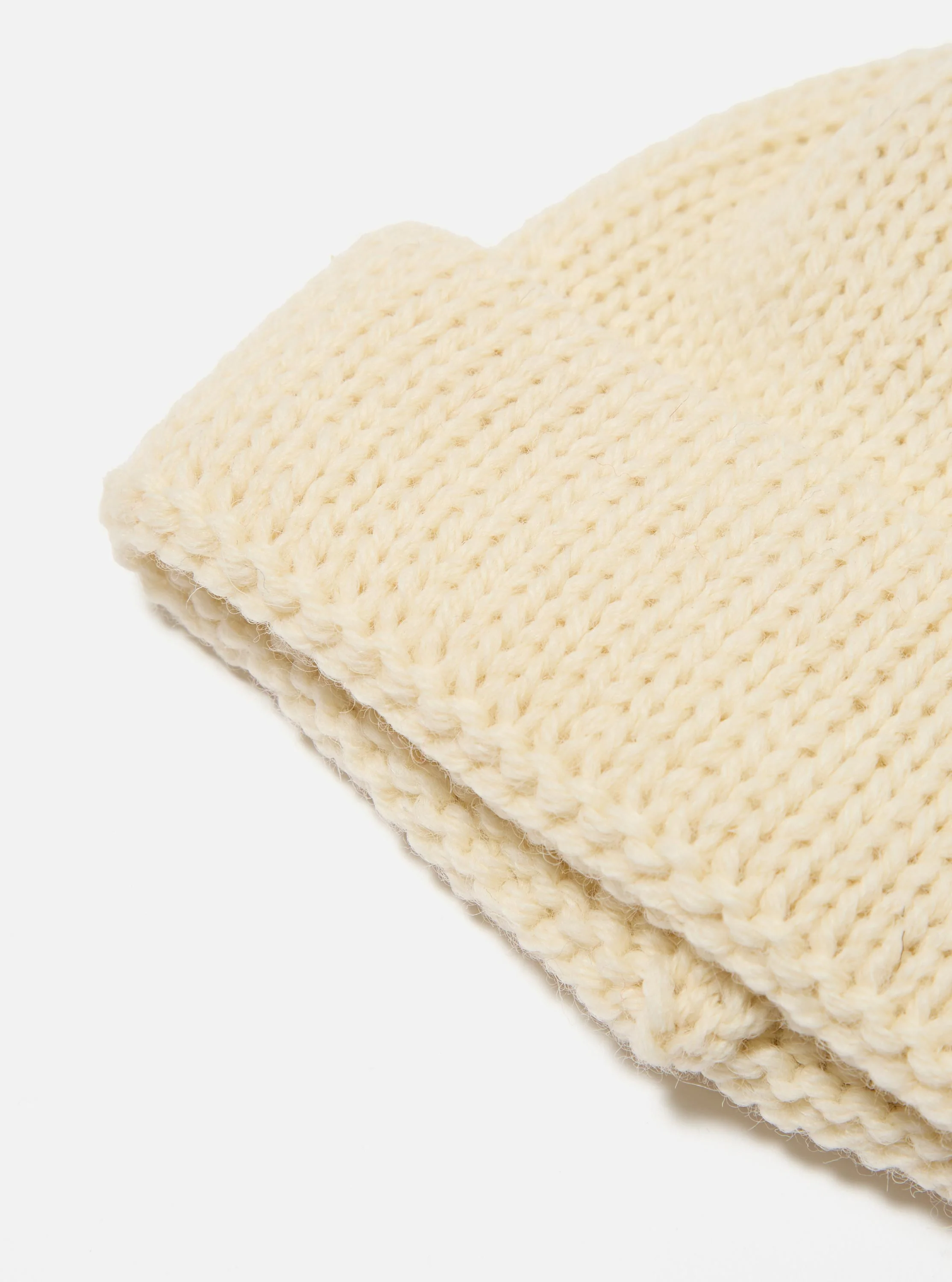 Ecru British Wool Short Watch Cap - Image 3