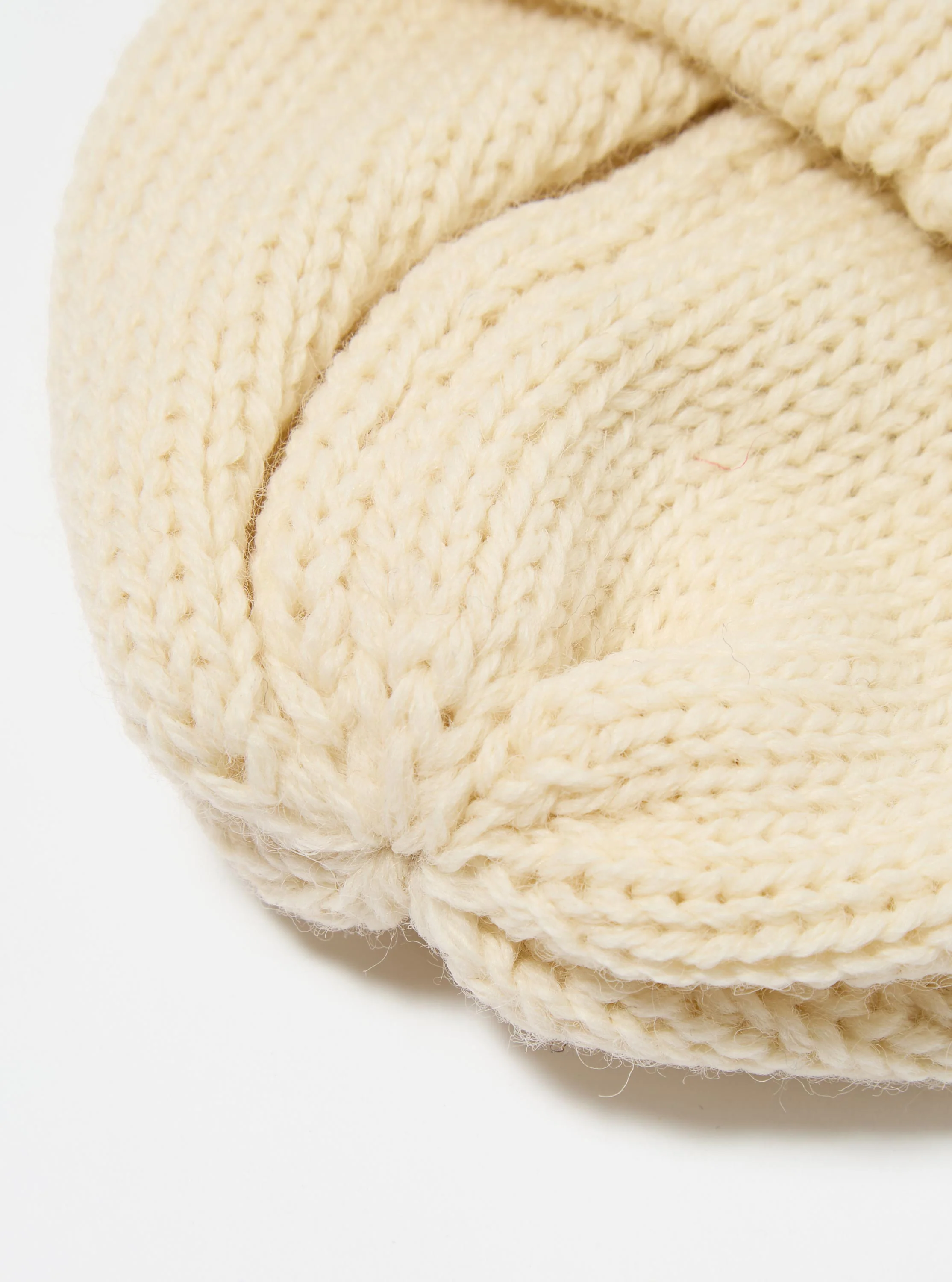 Ecru British Wool Short Watch Cap - Image 4