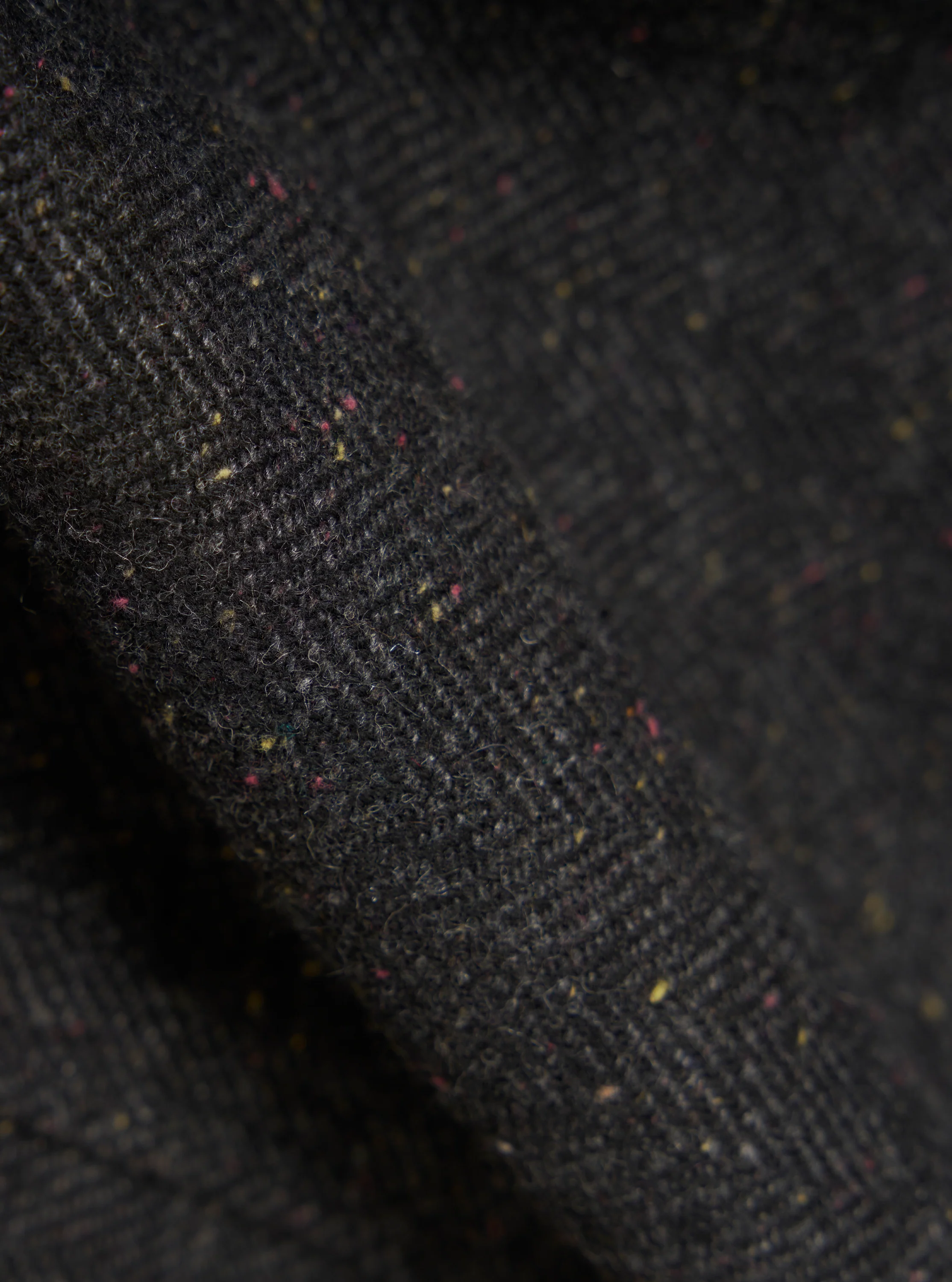 Black Salt N Pepper Tweed Station Jacket - Image 4