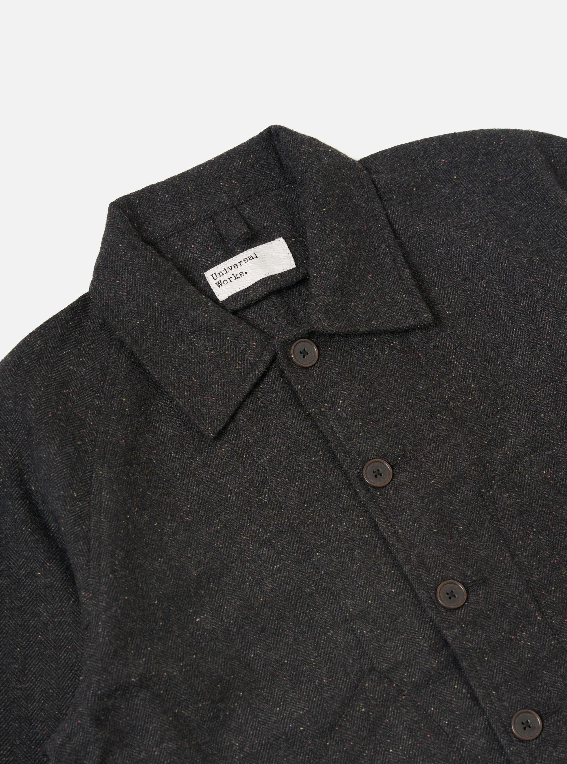Black Salt N Pepper Tweed Station Jacket - Image 6