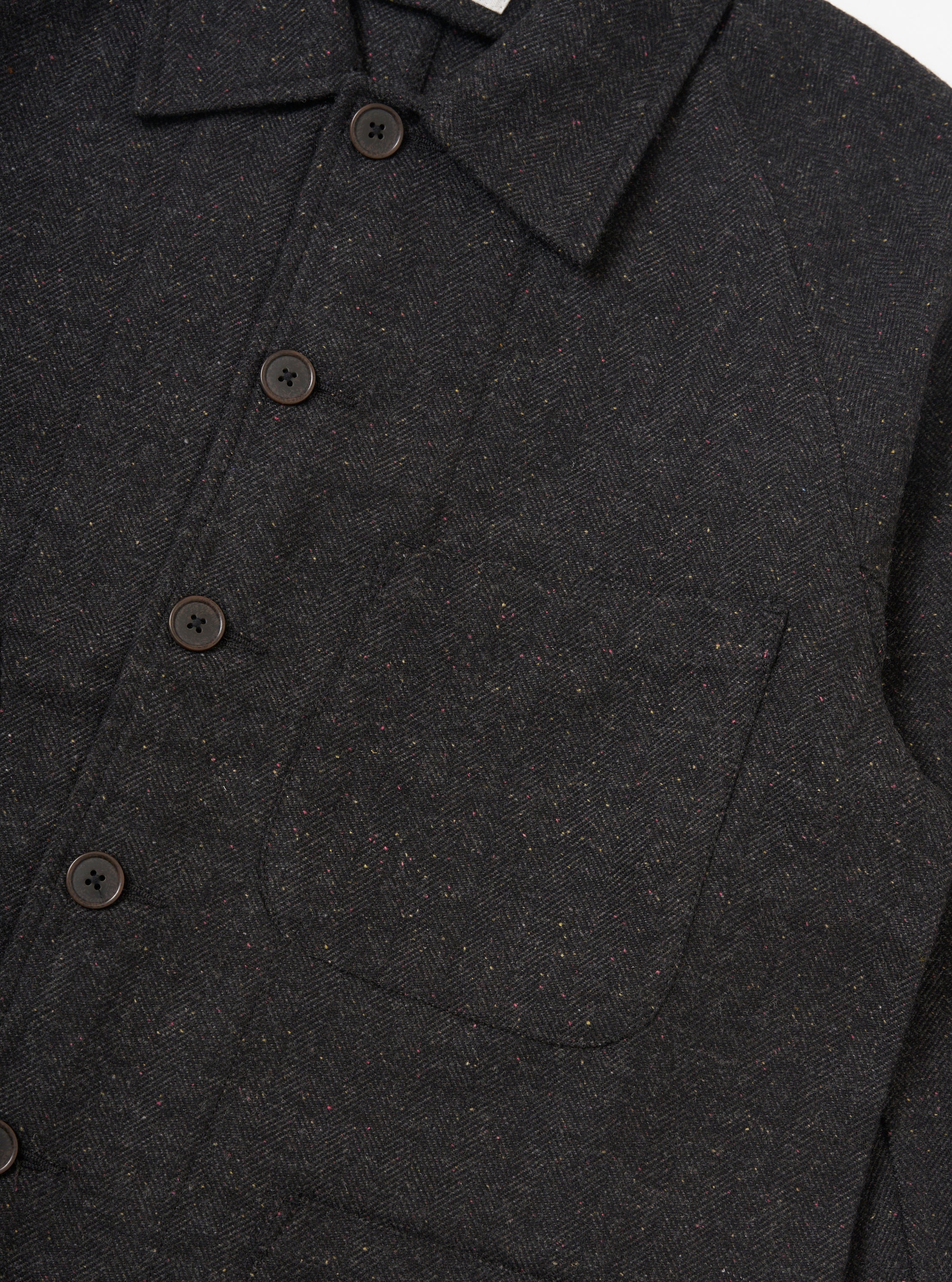 Black Salt N Pepper Tweed Station Jacket - Image 7