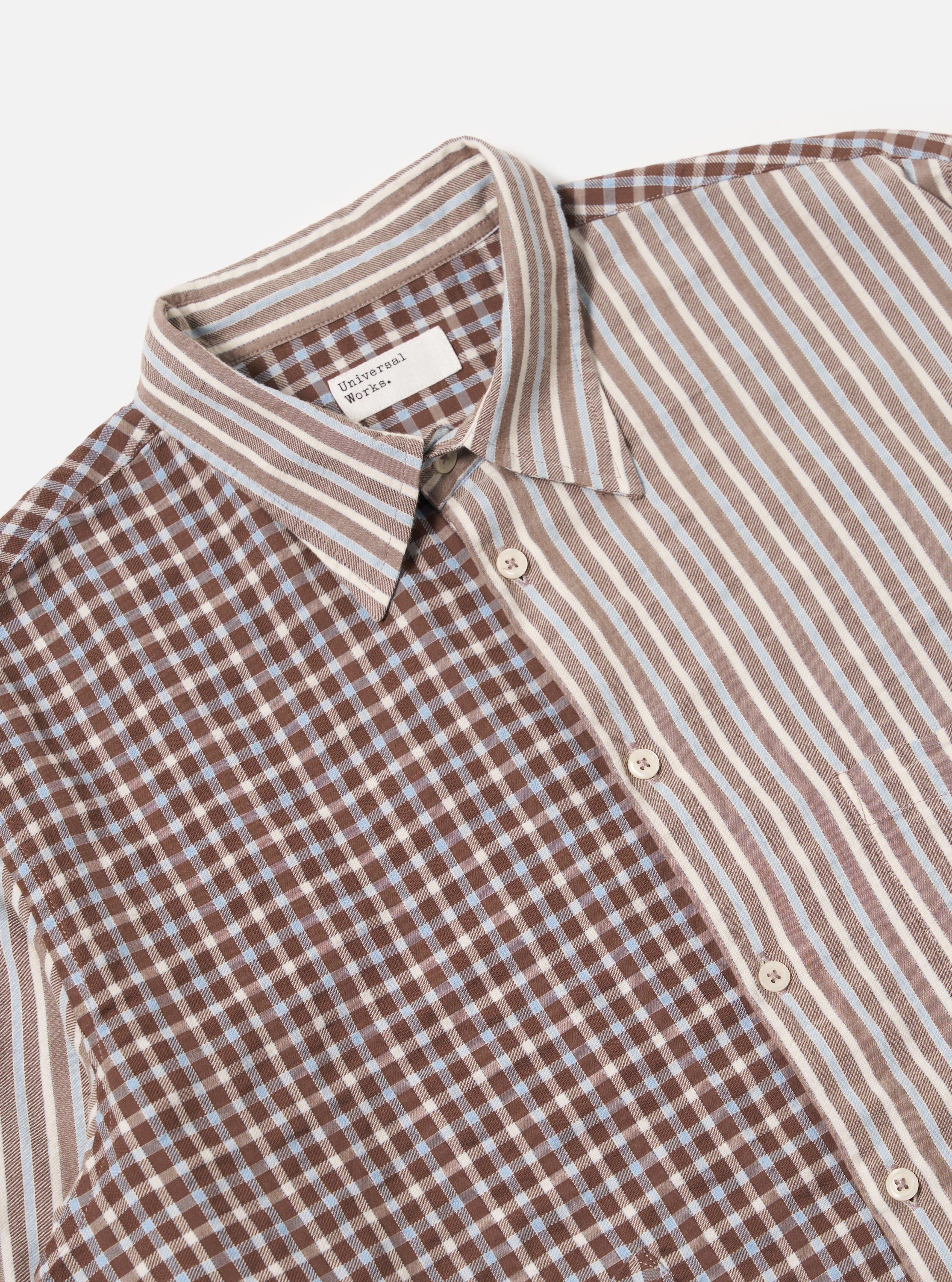 Brown Madison Check/Stripe Station Shirt - Image 6
