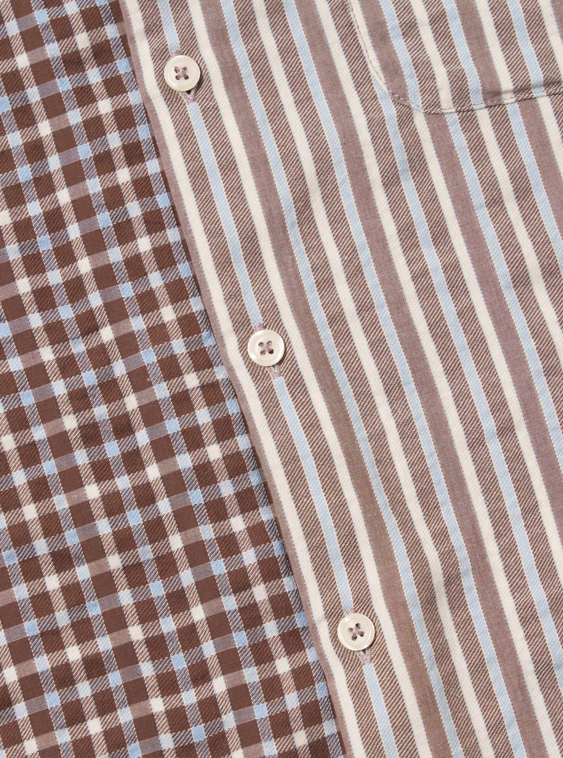 Brown Madison Check/Stripe Station Shirt - Image 8