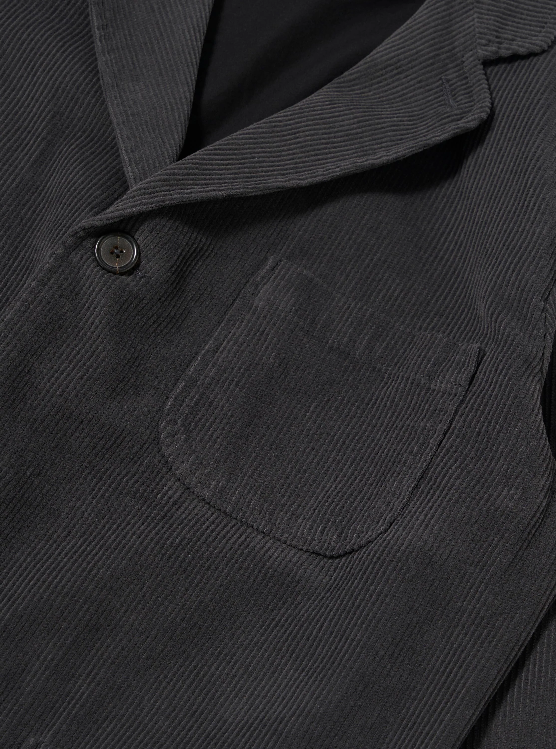 Charcoal Cord Three Button Jacket - Image 7