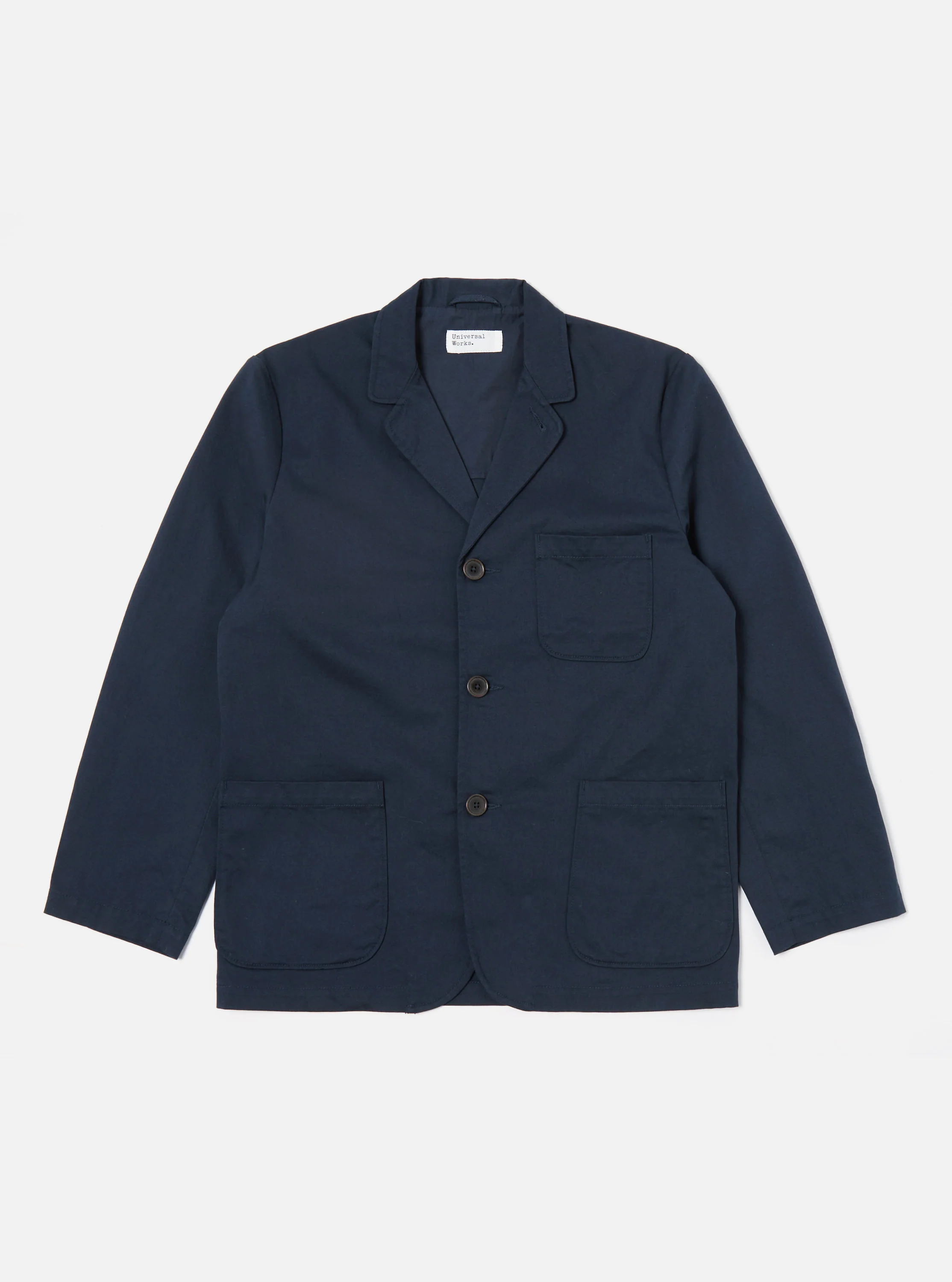 Navy Twill Three Button Jacket