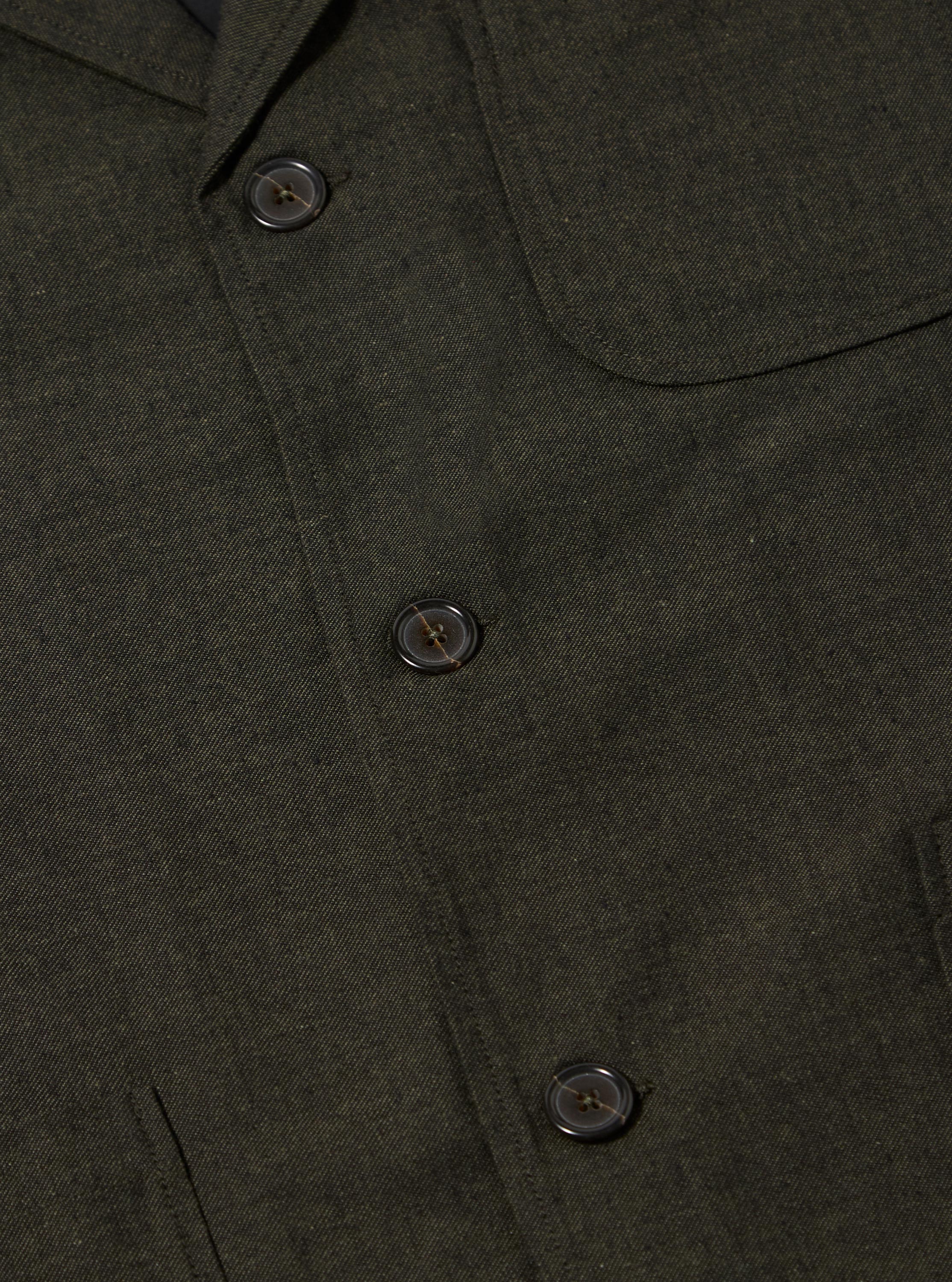 Olive Lucca Suiting Three Button Jacket - Image 8
