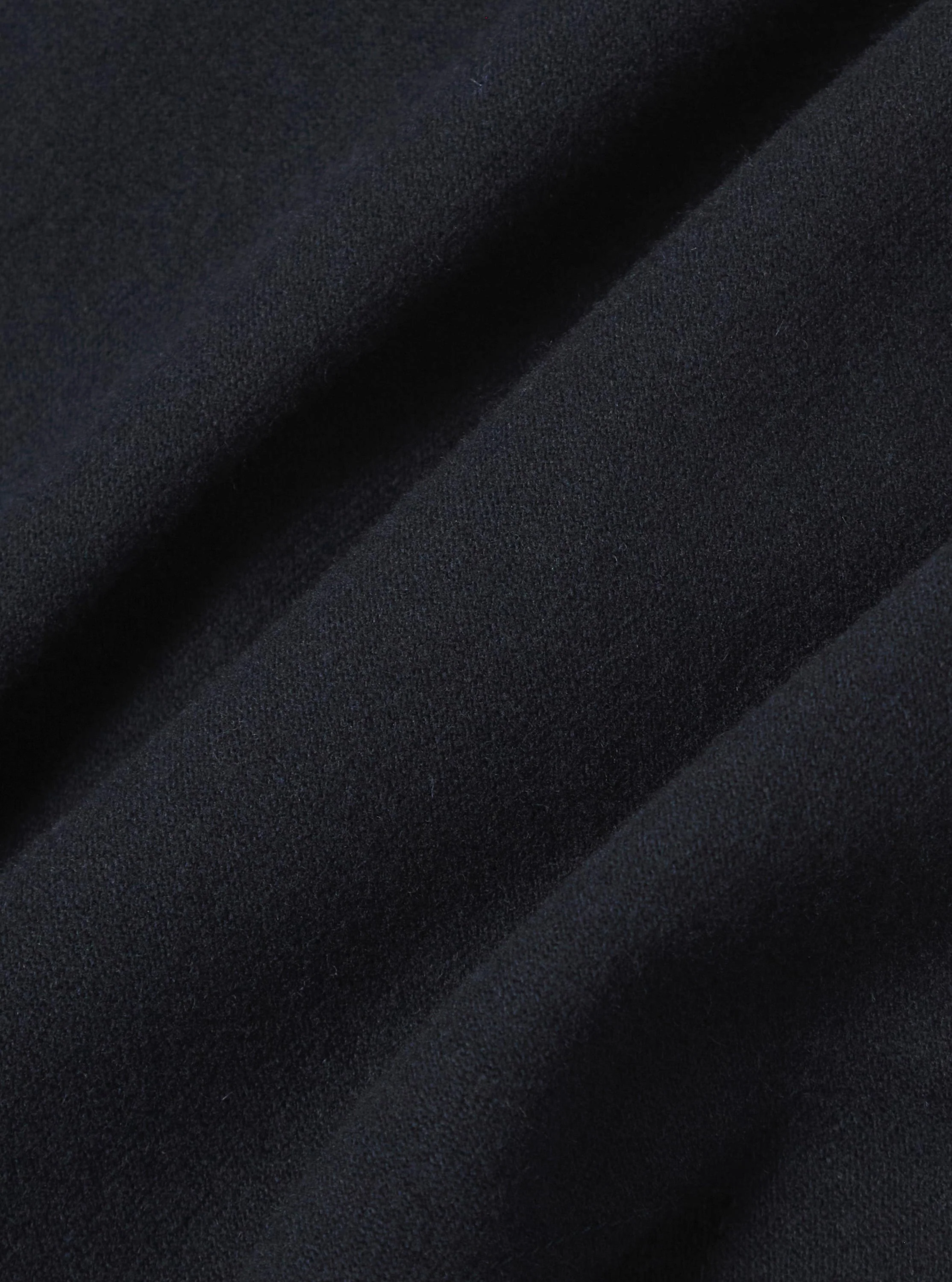 Dark Navy Soft Recycled Wool Two Button Jacket - Image 4