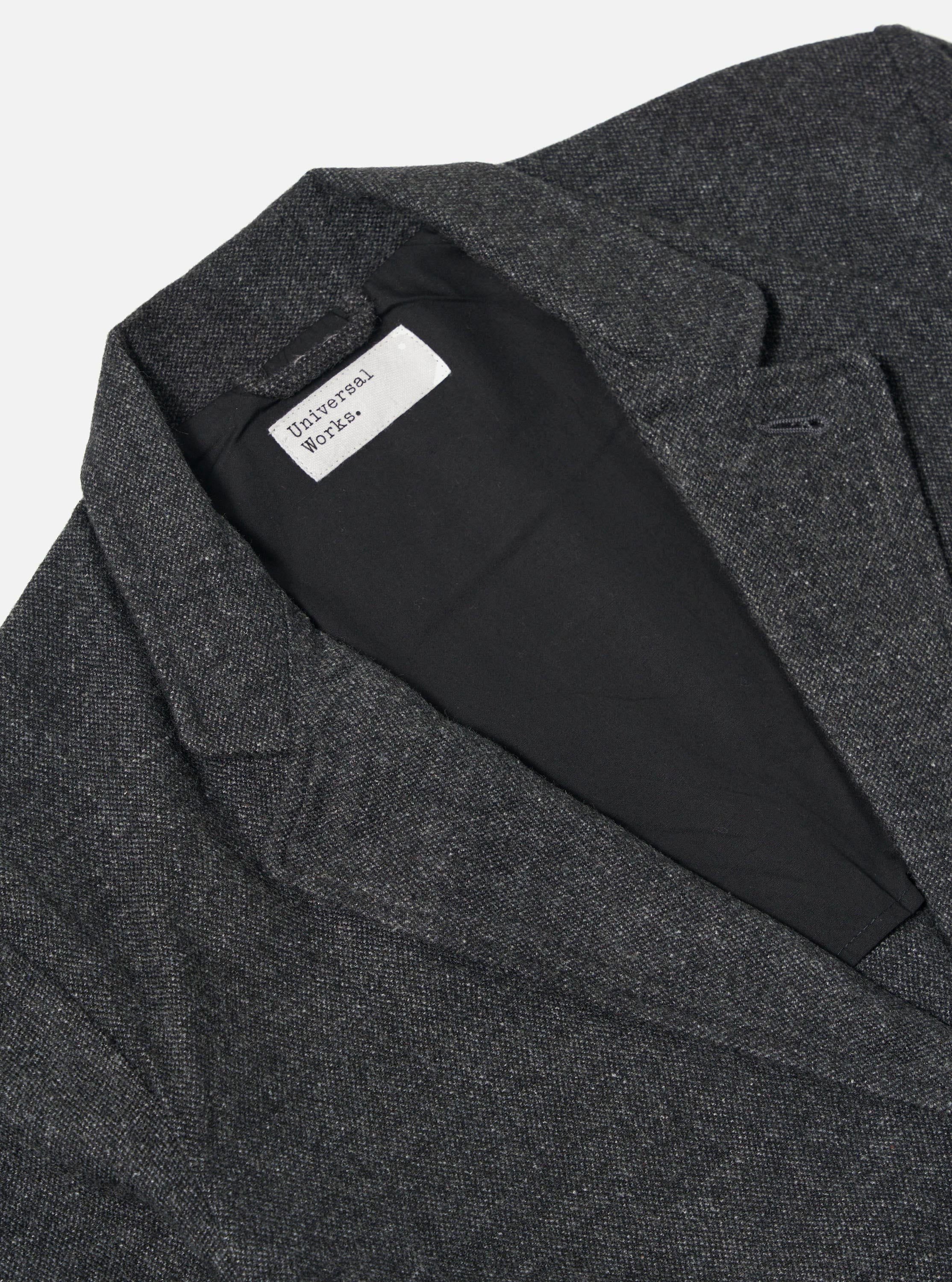 Grey Anders Wool Upcycled Two Button Jacket - Image 6