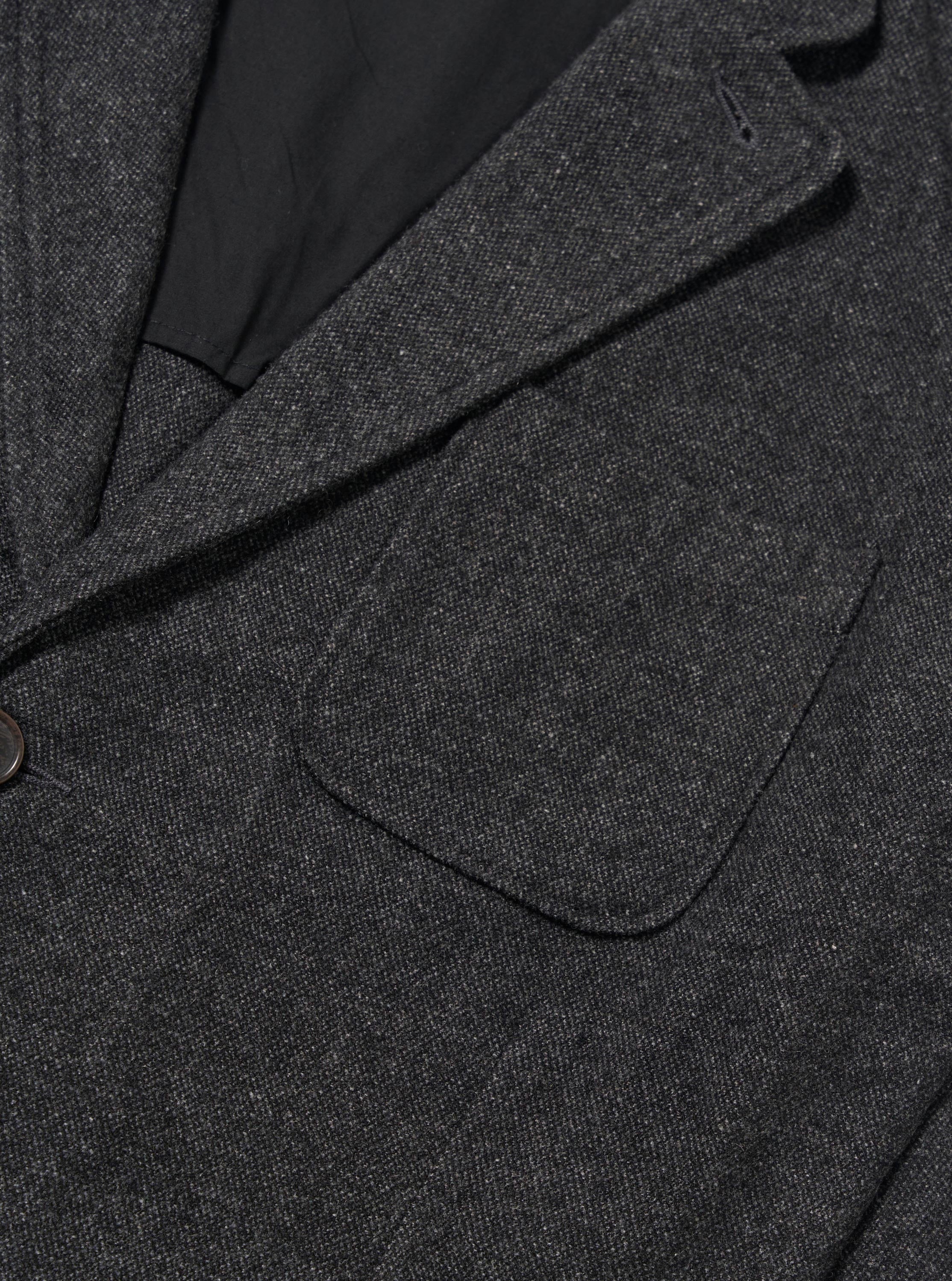 Grey Anders Wool Upcycled Two Button Jacket - Image 7