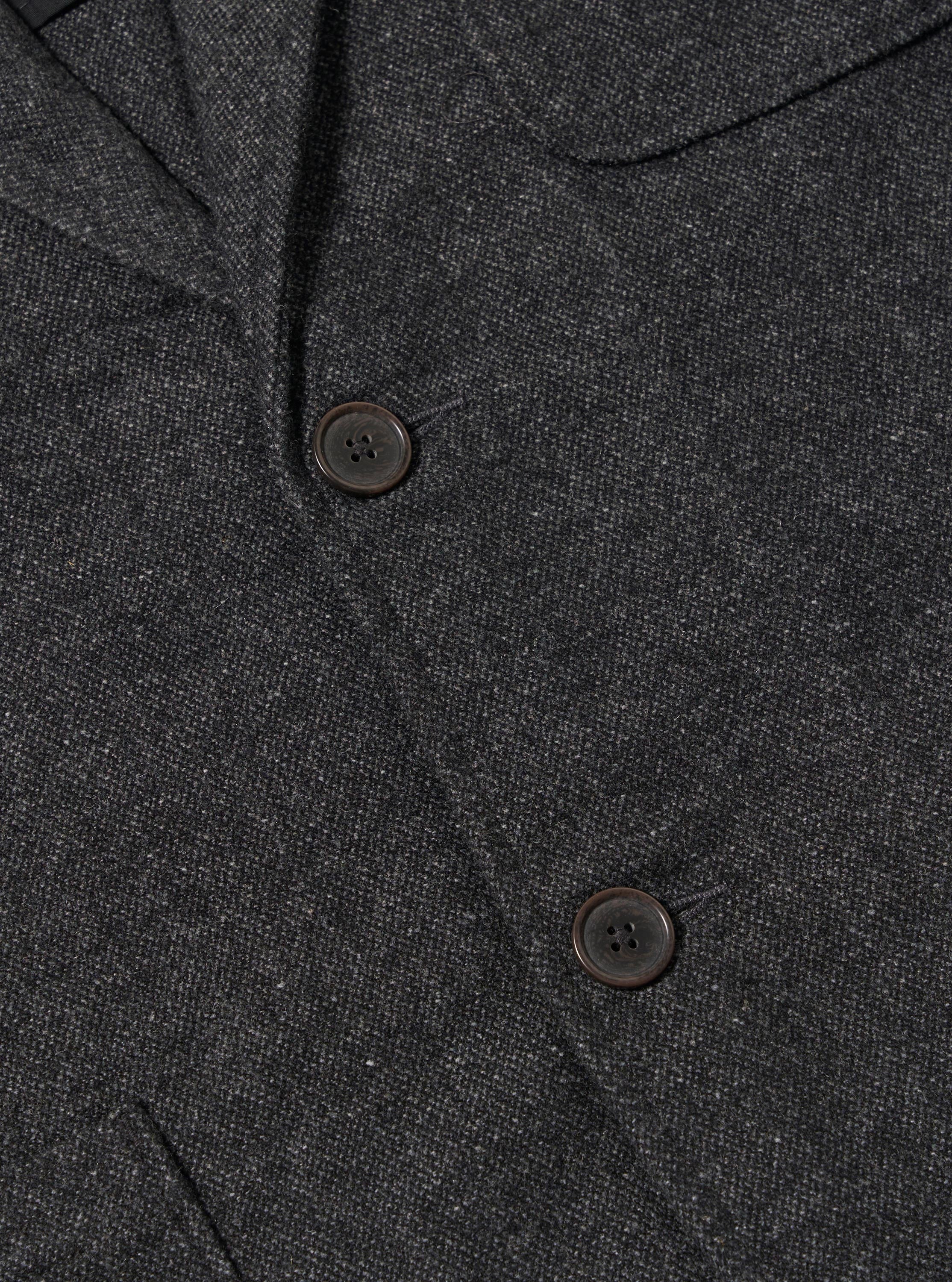 Grey Anders Wool Upcycled Two Button Jacket - Image 8