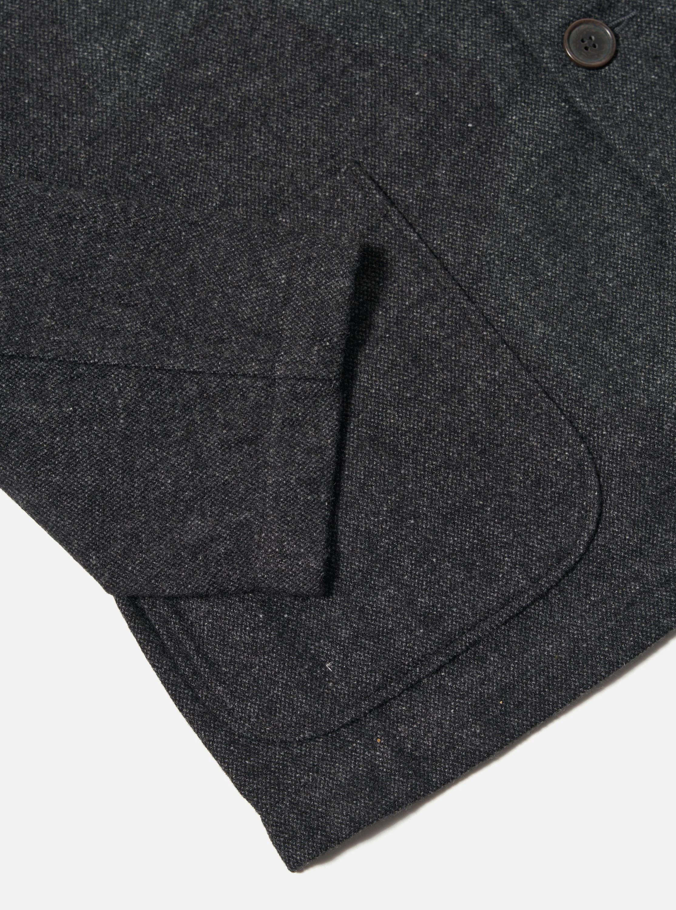 Grey Anders Wool Upcycled Two Button Jacket - Image 9