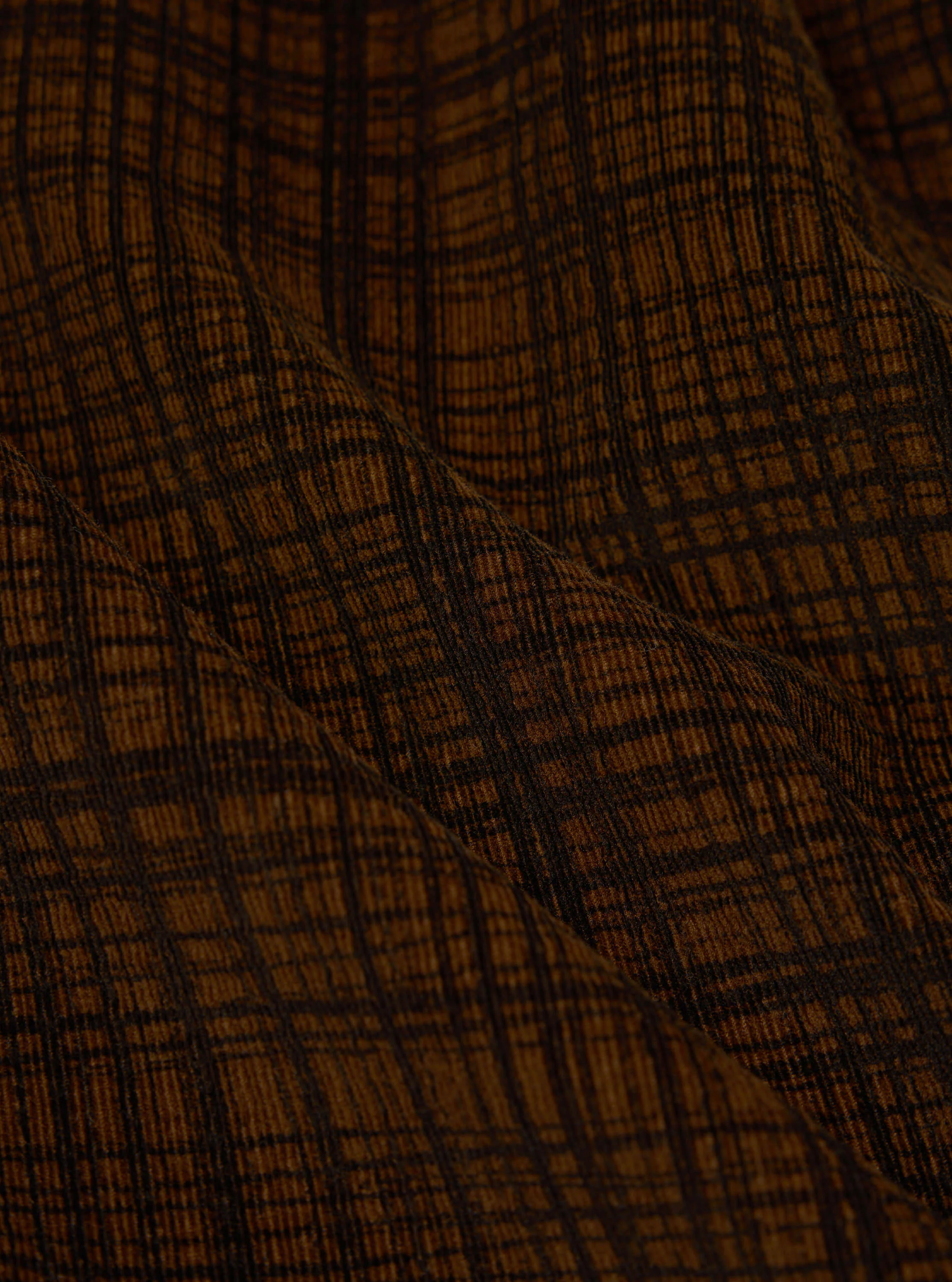 Brown Check Cord Seersucker Uniform Jacket - Image 2