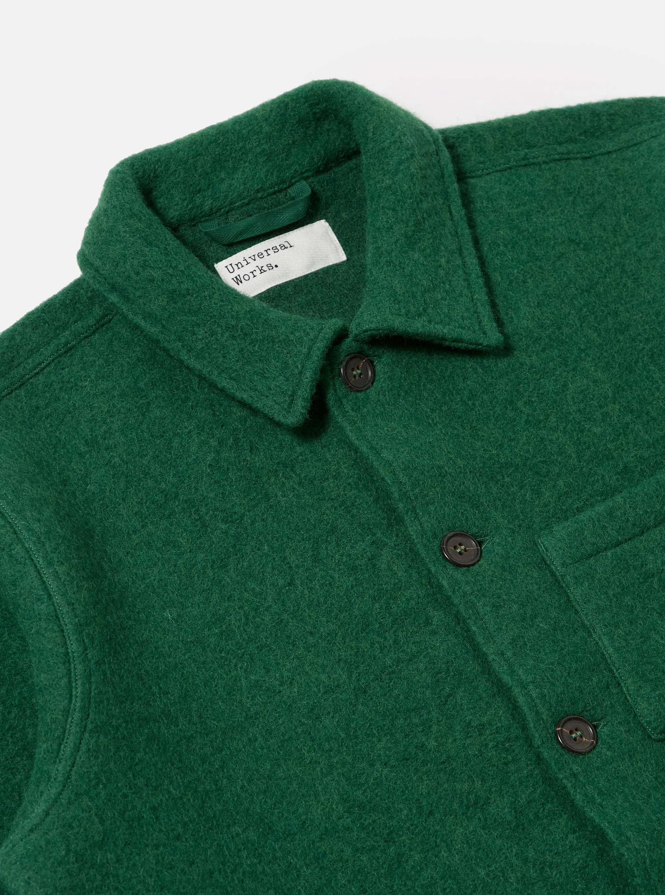 Green Wool Fleece Uniform Jacket - Image 6