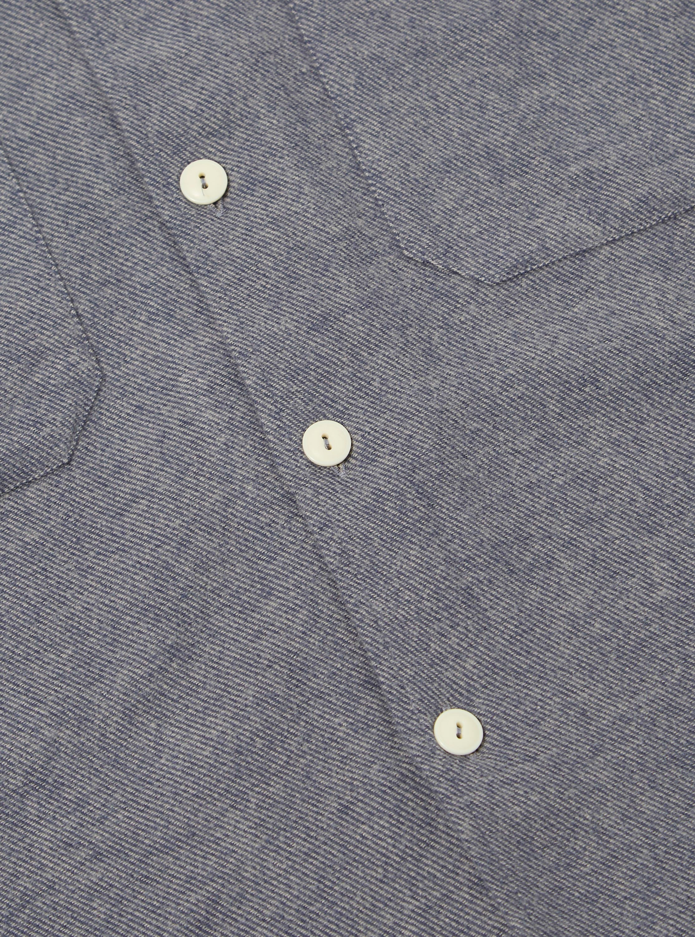 Blue Alaska Cotton Utility Shirt - Image 8