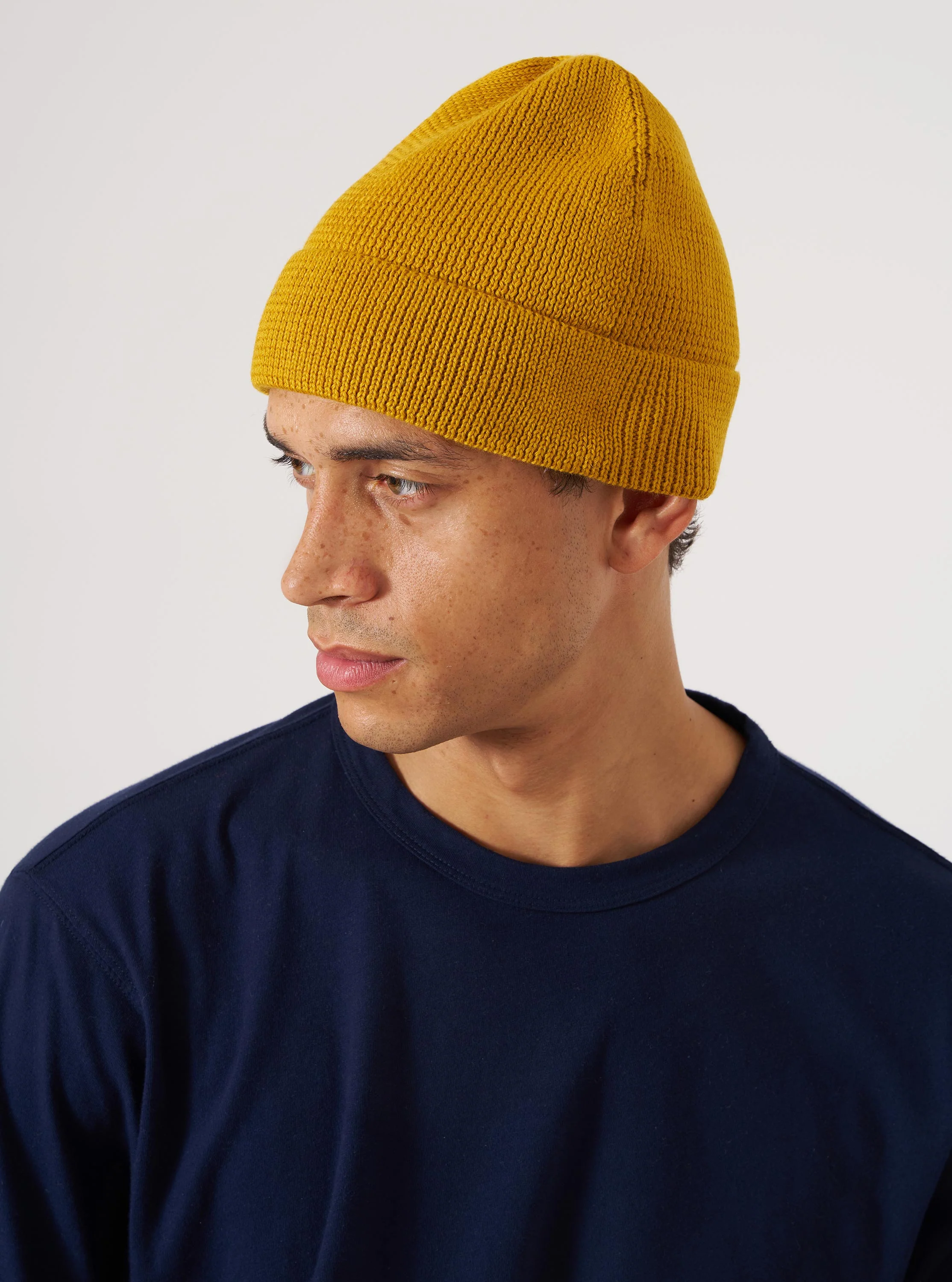 Gold Merino Knit Watch Cap - Image 2