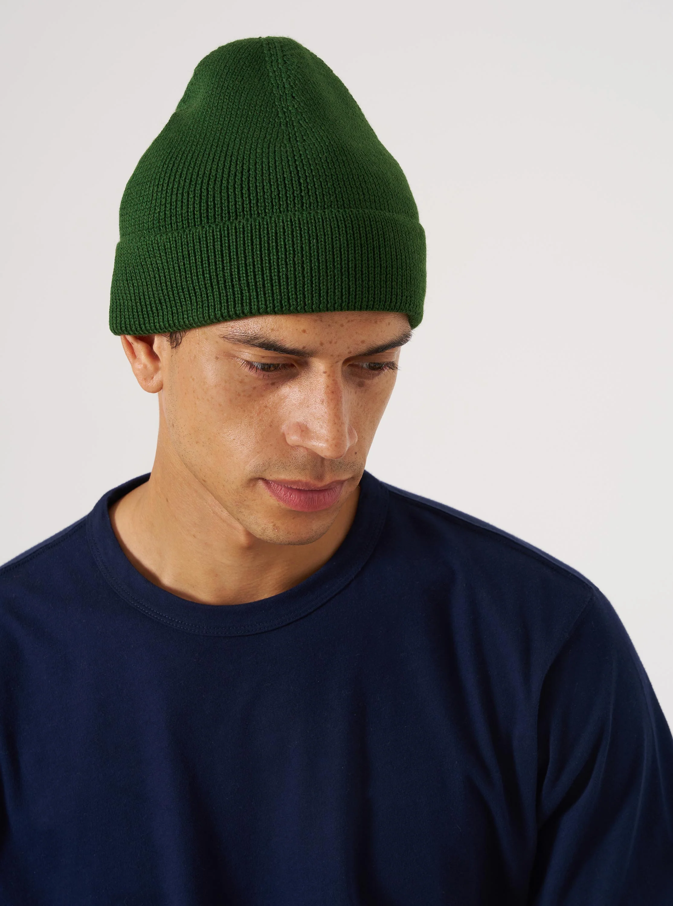 Green Merino Knit Watch Cap - Image 2
