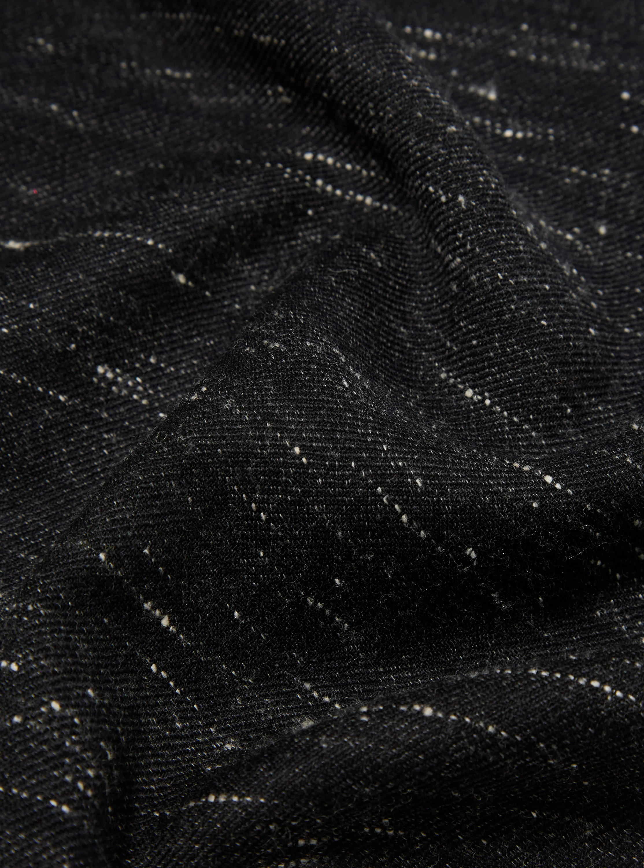 Black Wool Scarf - Image 2