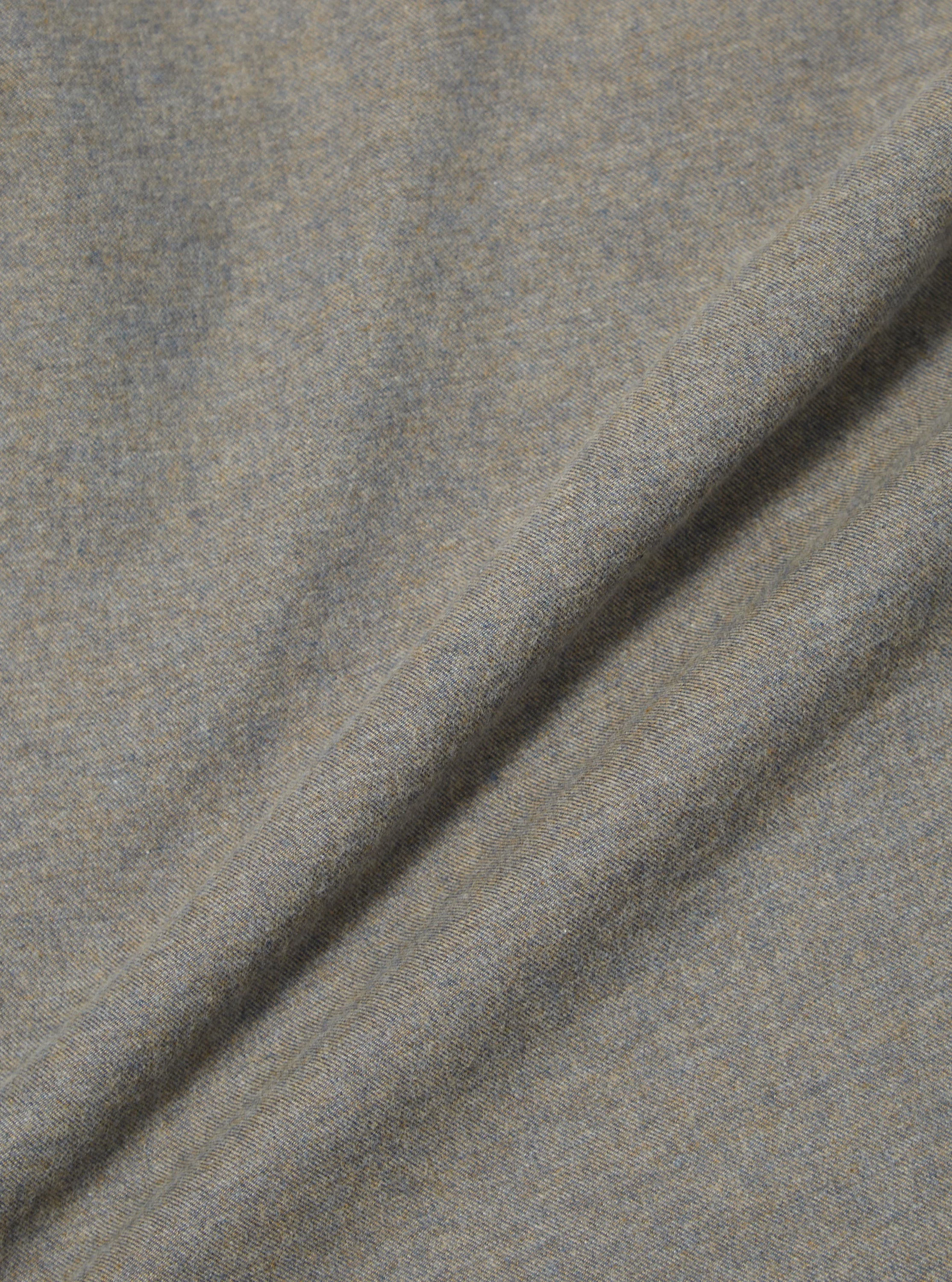 Brown Brushed Flannel Work Shirt - Image 4