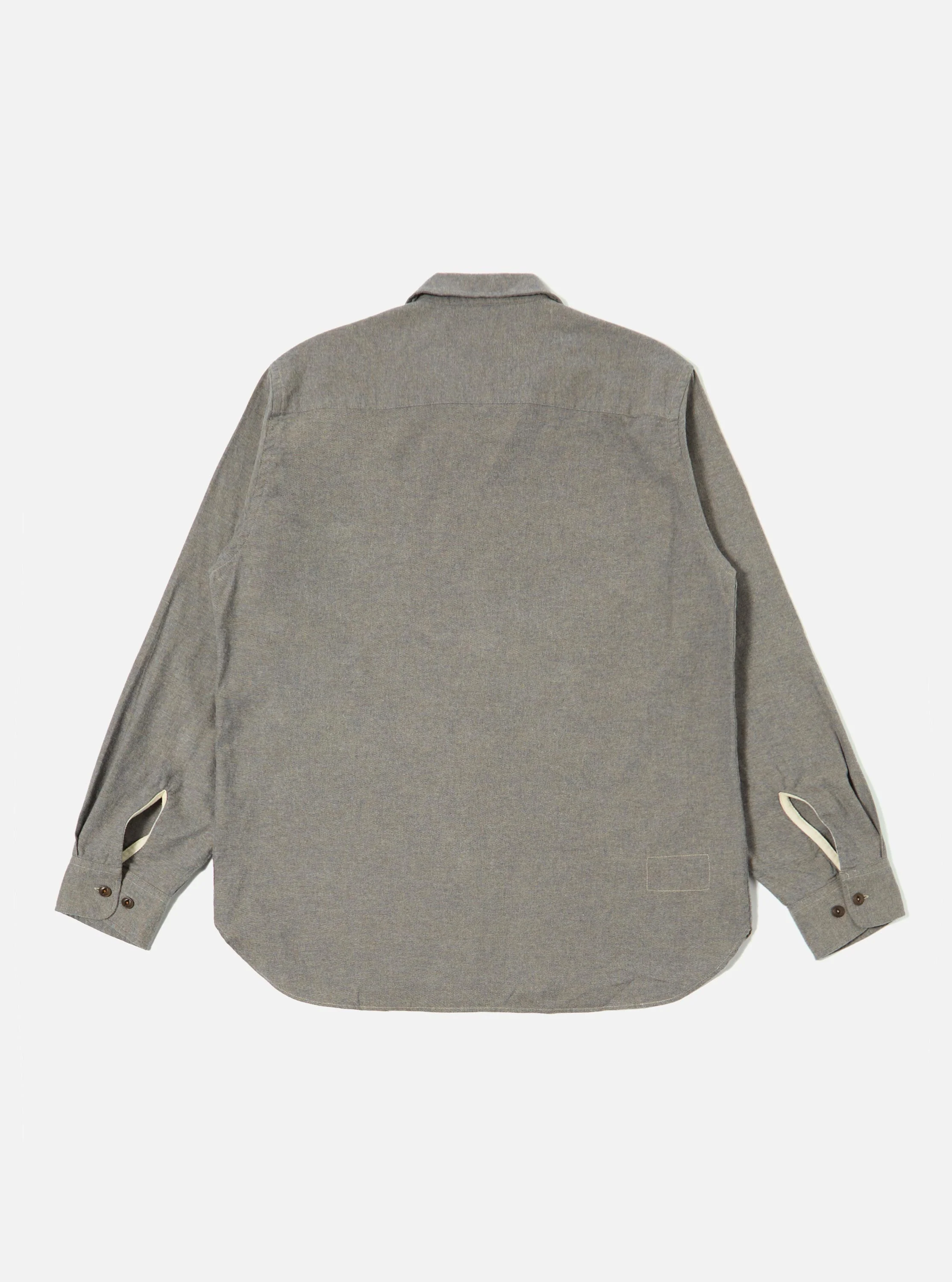 Brown Brushed Flannel Work Shirt - Image 5