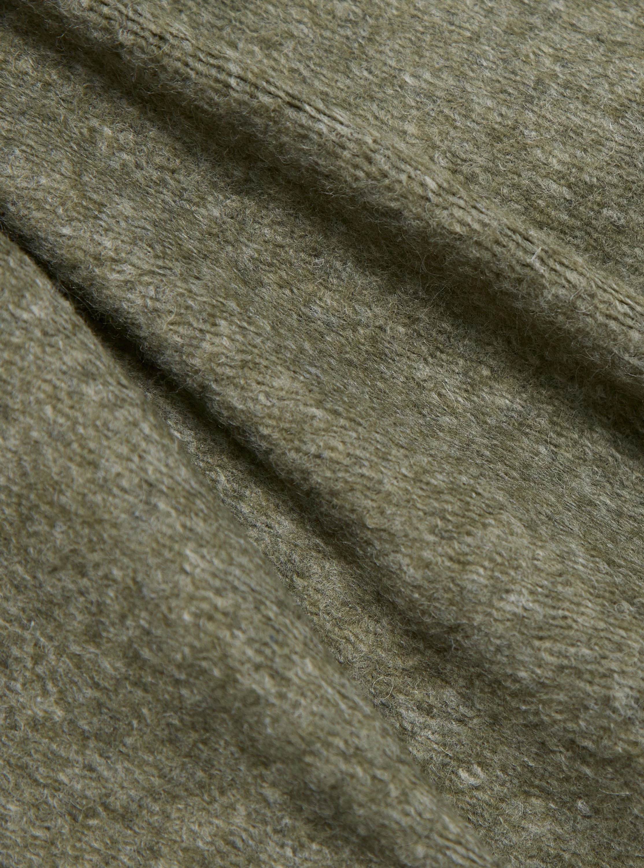 Pale Green Dam Marl Work Shirt - Image 4