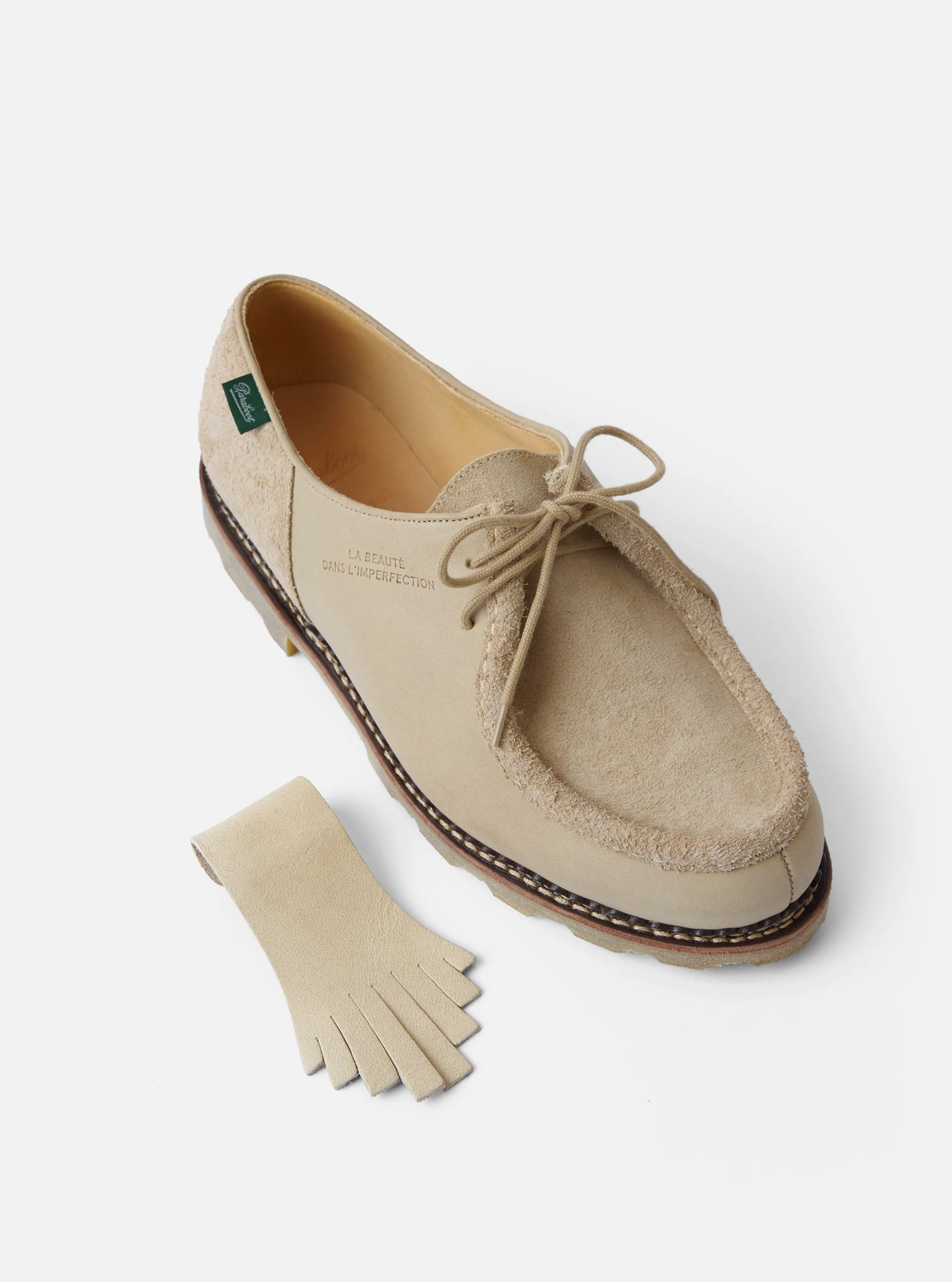 Paraboot x Universal Works Michael in Sand Leather/Suede - Image 2