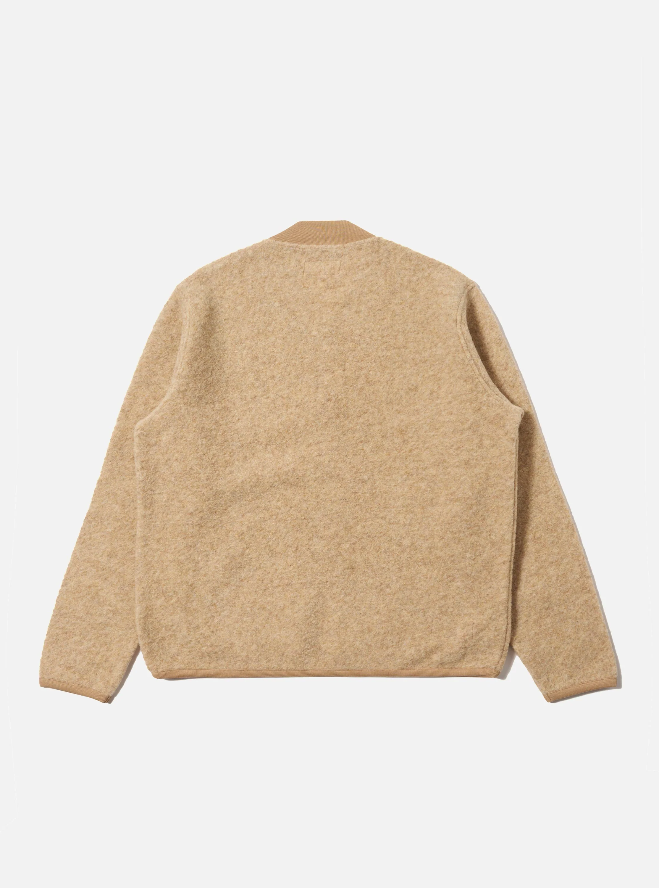 Fawn Wool Fleece Zip Bomber - Image 5