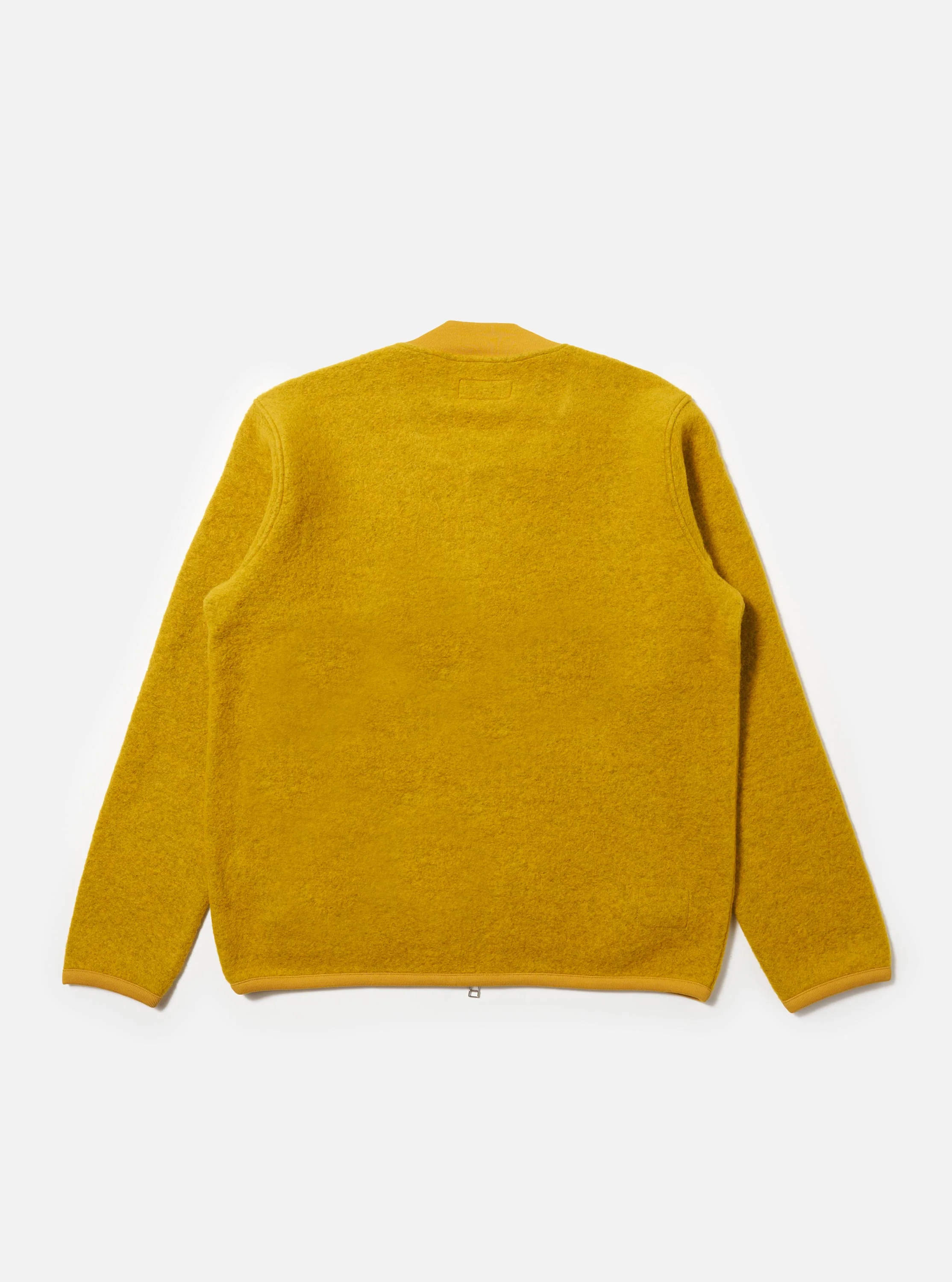 Yellow Wool Fleece Zip Bomber - Image 5