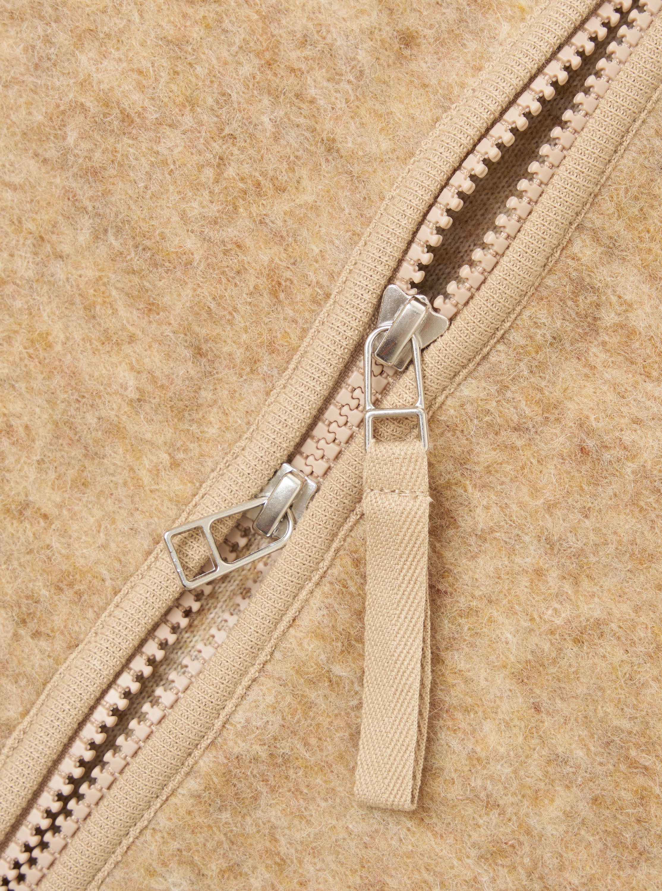 Stone Wool Fleece Zip Gilet - Image 4