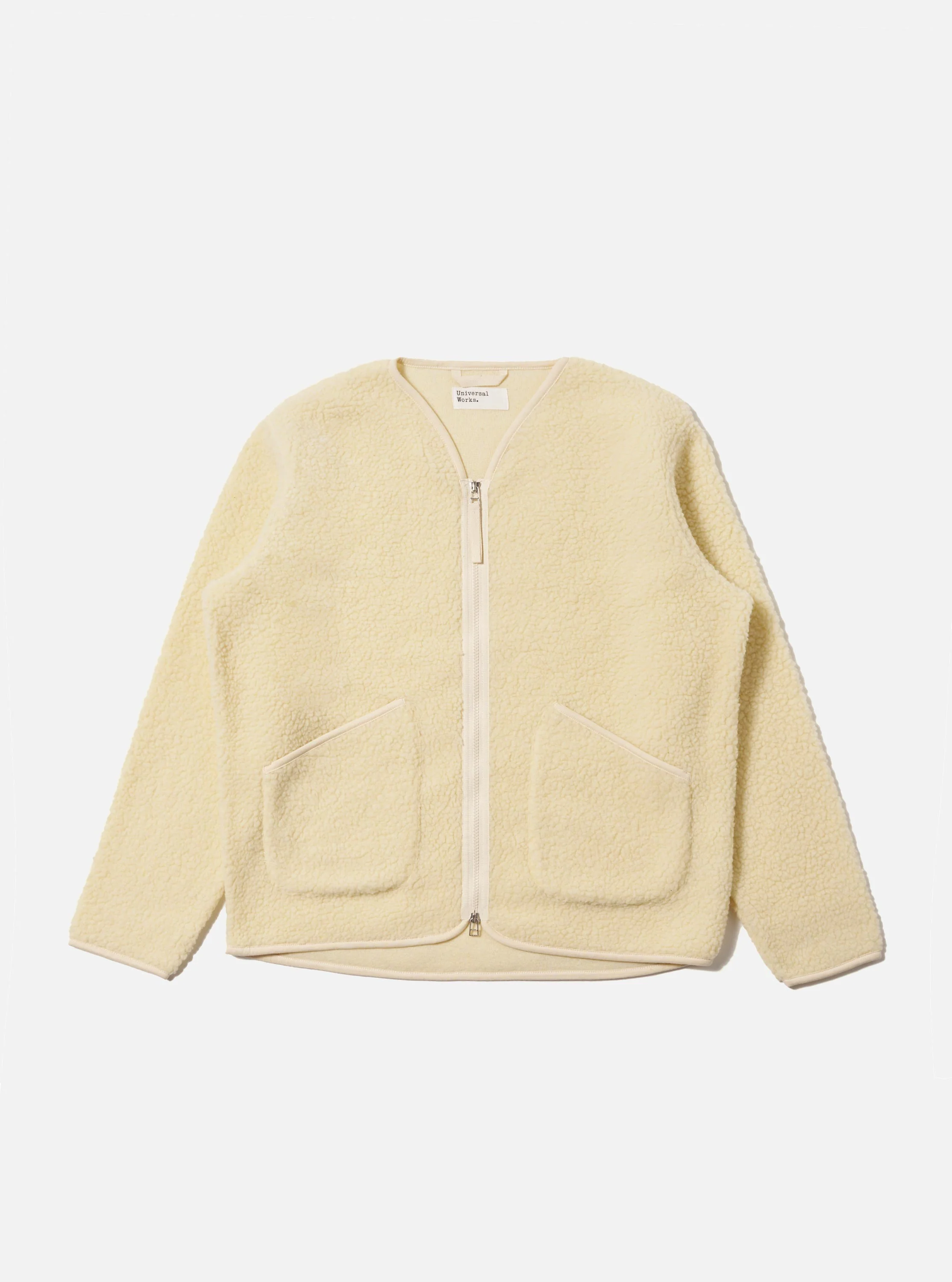 Ecru Galaxy Fleece Zip Liner Jacket