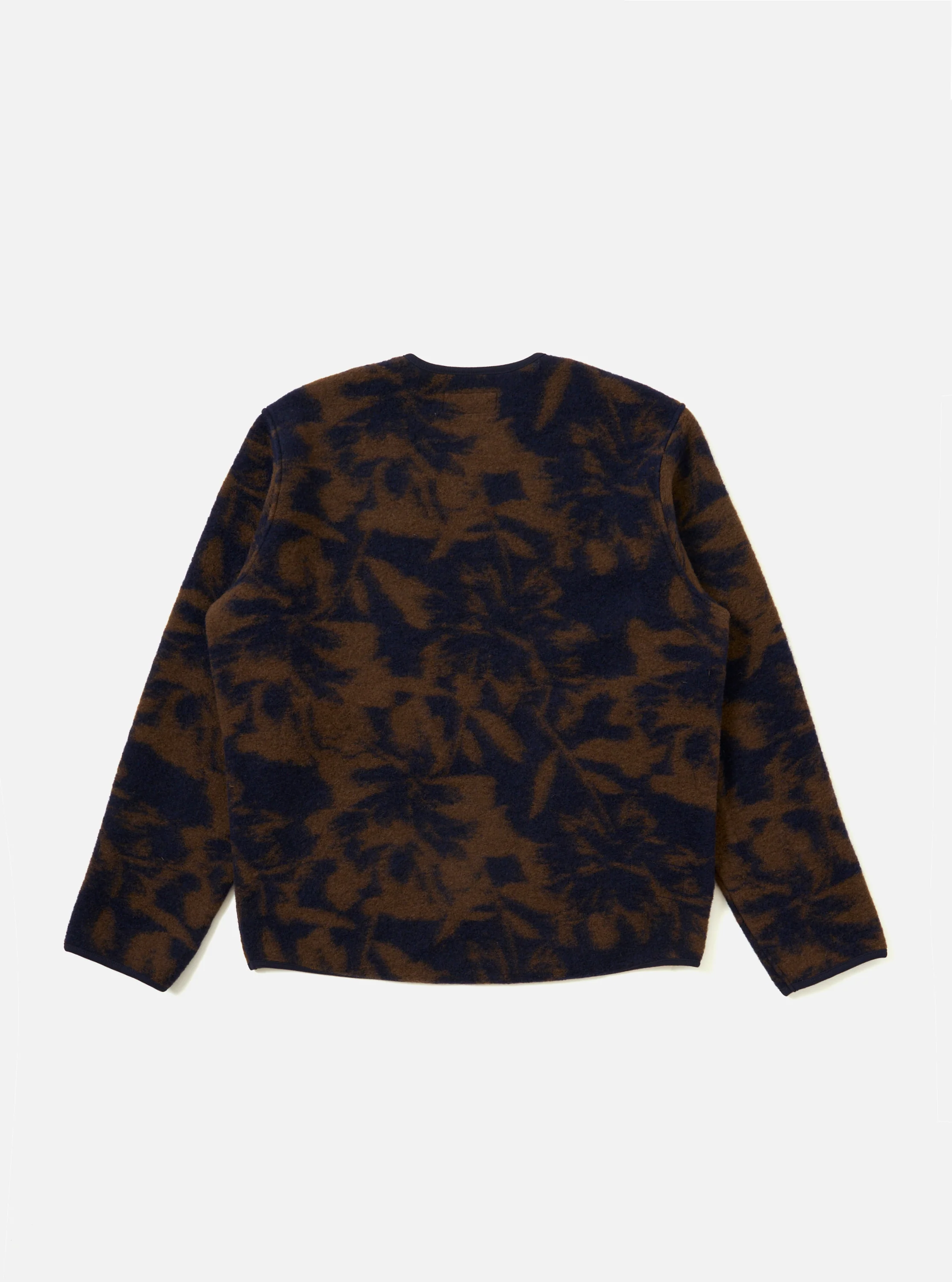 Navy/Brown Studio Fleece Zip Liner Jacket - Image 5