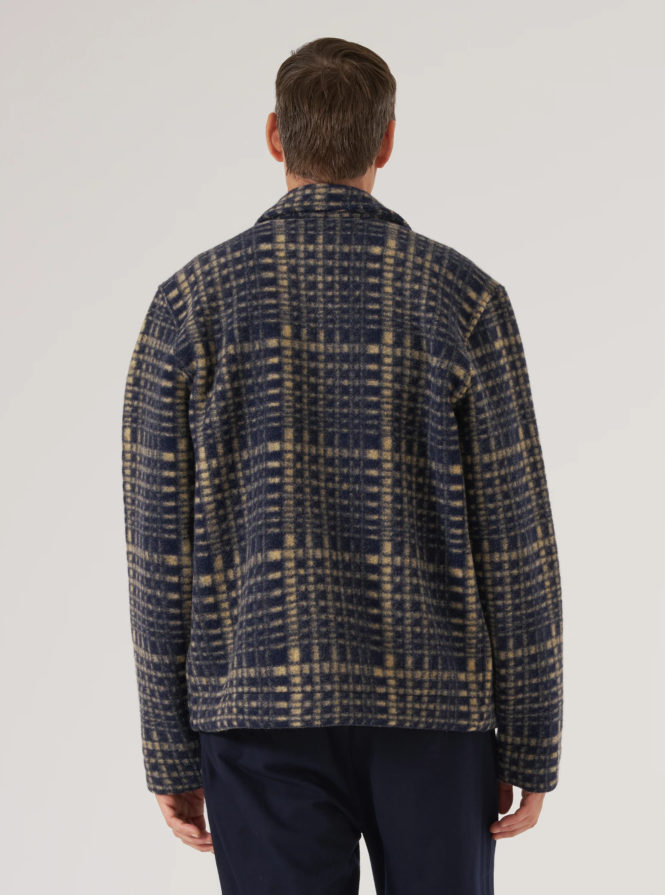 Navy Telepass Fleece Zip Uniform Jacket - Image 3