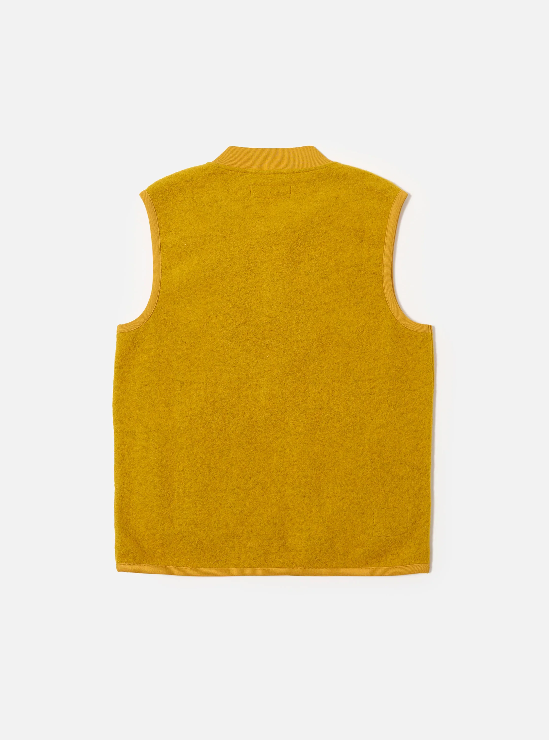 Yellow Wool Fleece Zip Waistcoat - Image 5