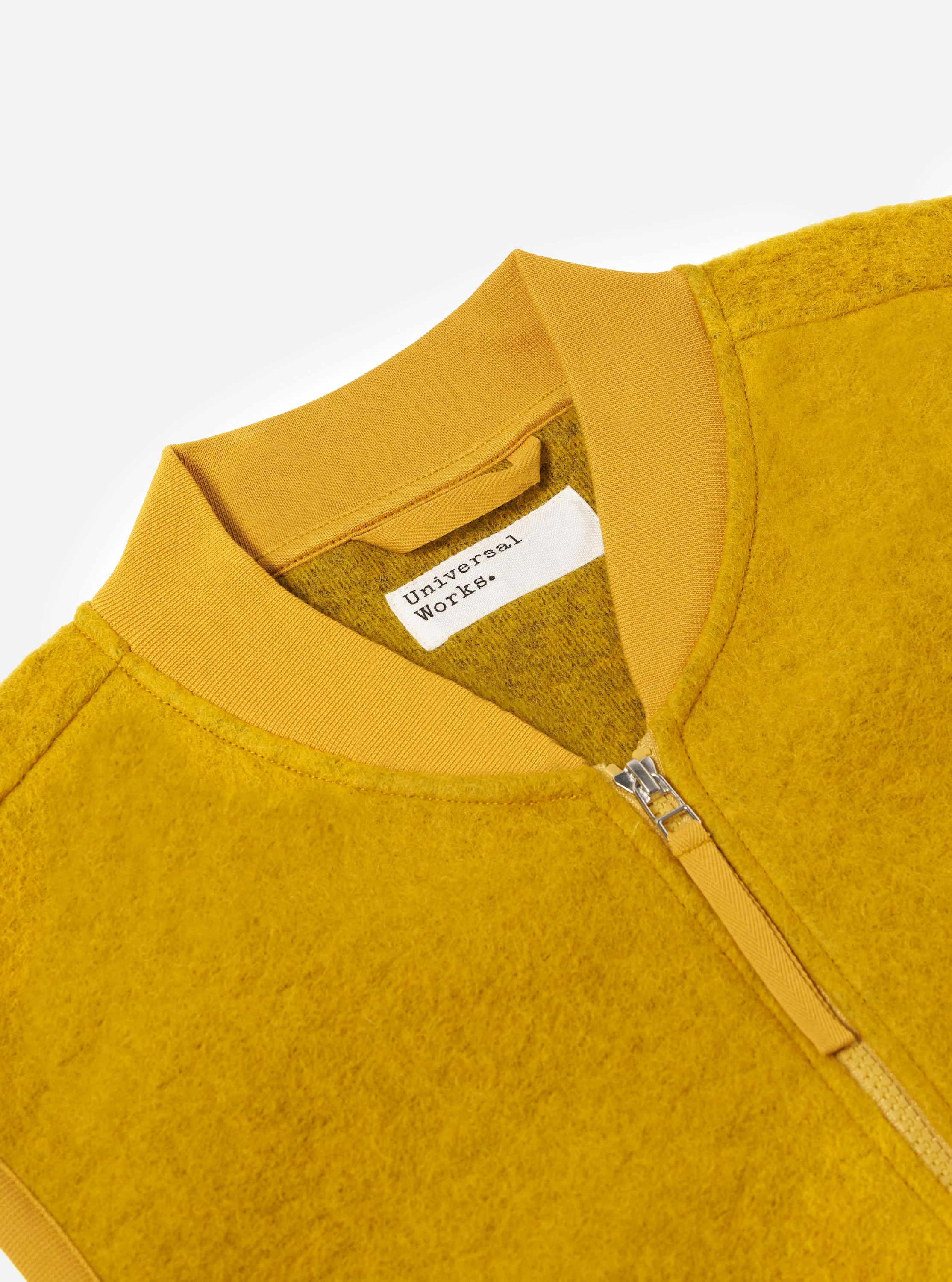 Yellow Wool Fleece Zip Waistcoat - Image 6